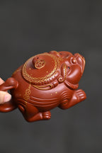 双研高 『招财进宝』 底槽清·容量200cc·独孔出水·王岳龄·国家级正高级工艺美术师