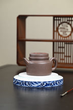 Shuangyan High "Dezhong" Blue-gray Section · Capacity 240cc · 7-hole Water Outlet · Wang Yueling · National Level Senior Arts and Crafts Master - ZishaTeapotChina