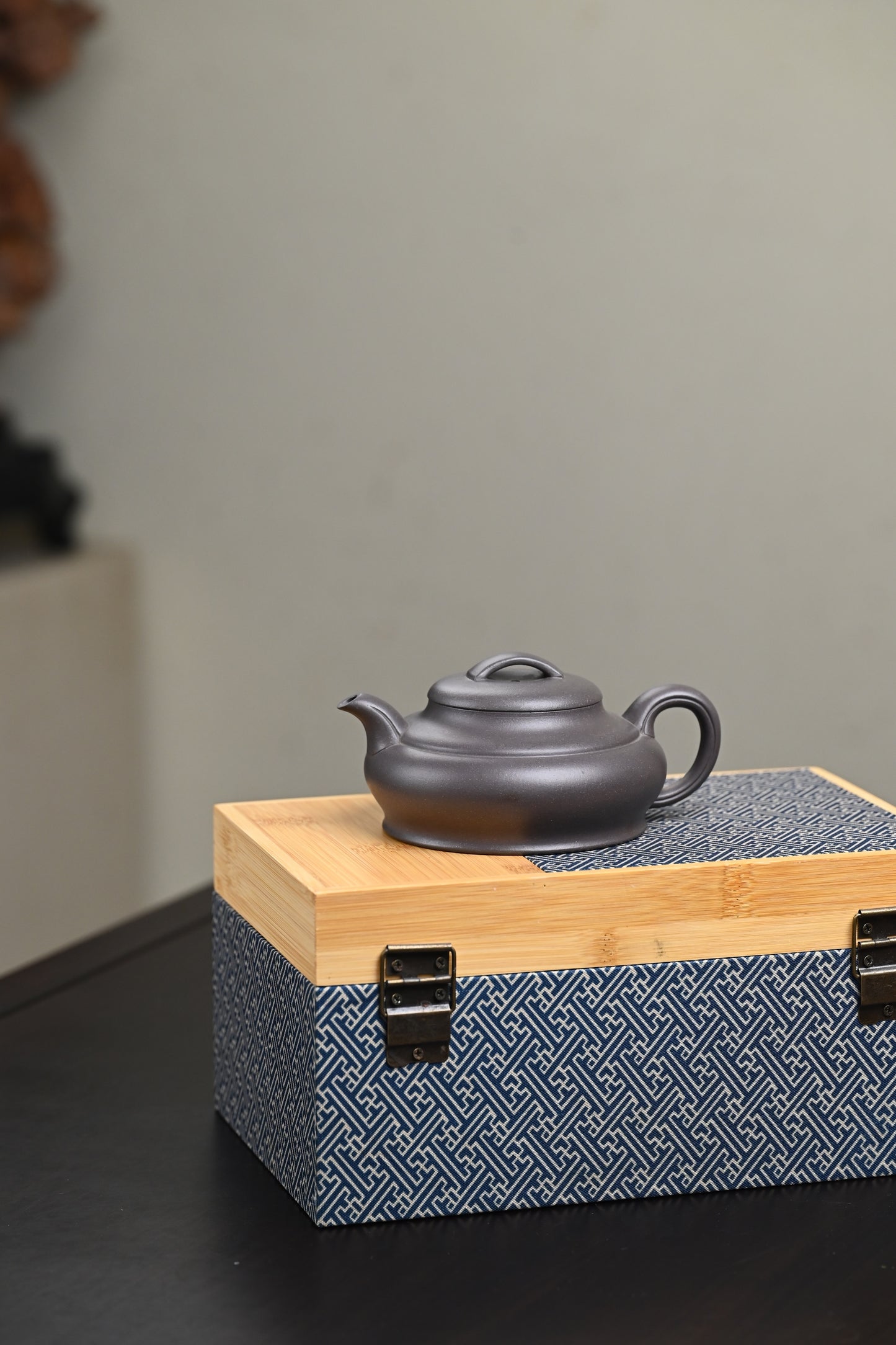 双研高 『础瓢』 一厂黑料·容量280cc·7孔出水·王岳龄·国家级正高级工艺美术师