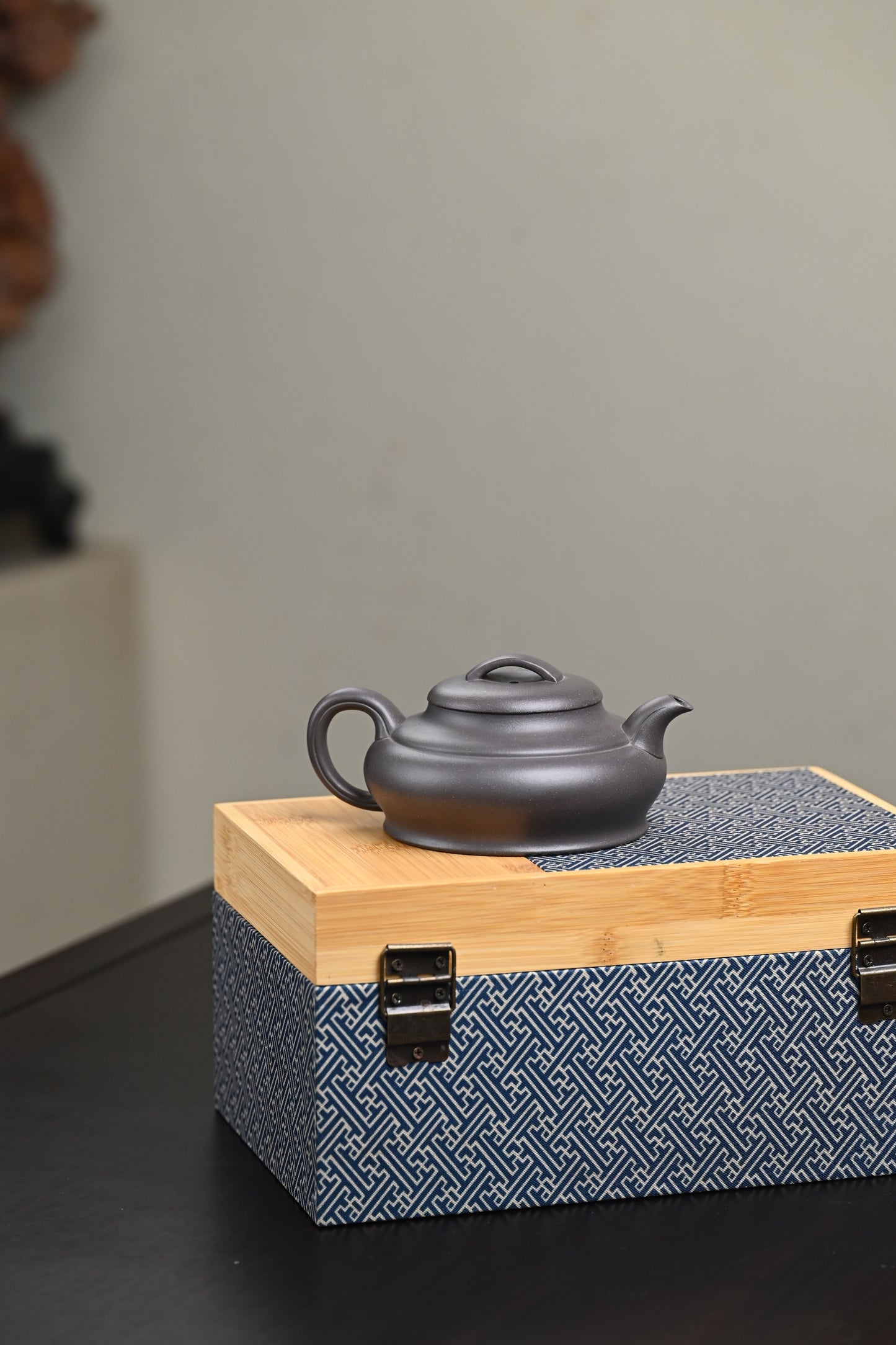 双研高 『础瓢』 一厂黑料·容量280cc·7孔出水·王岳龄·国家级正高级工艺美术师
