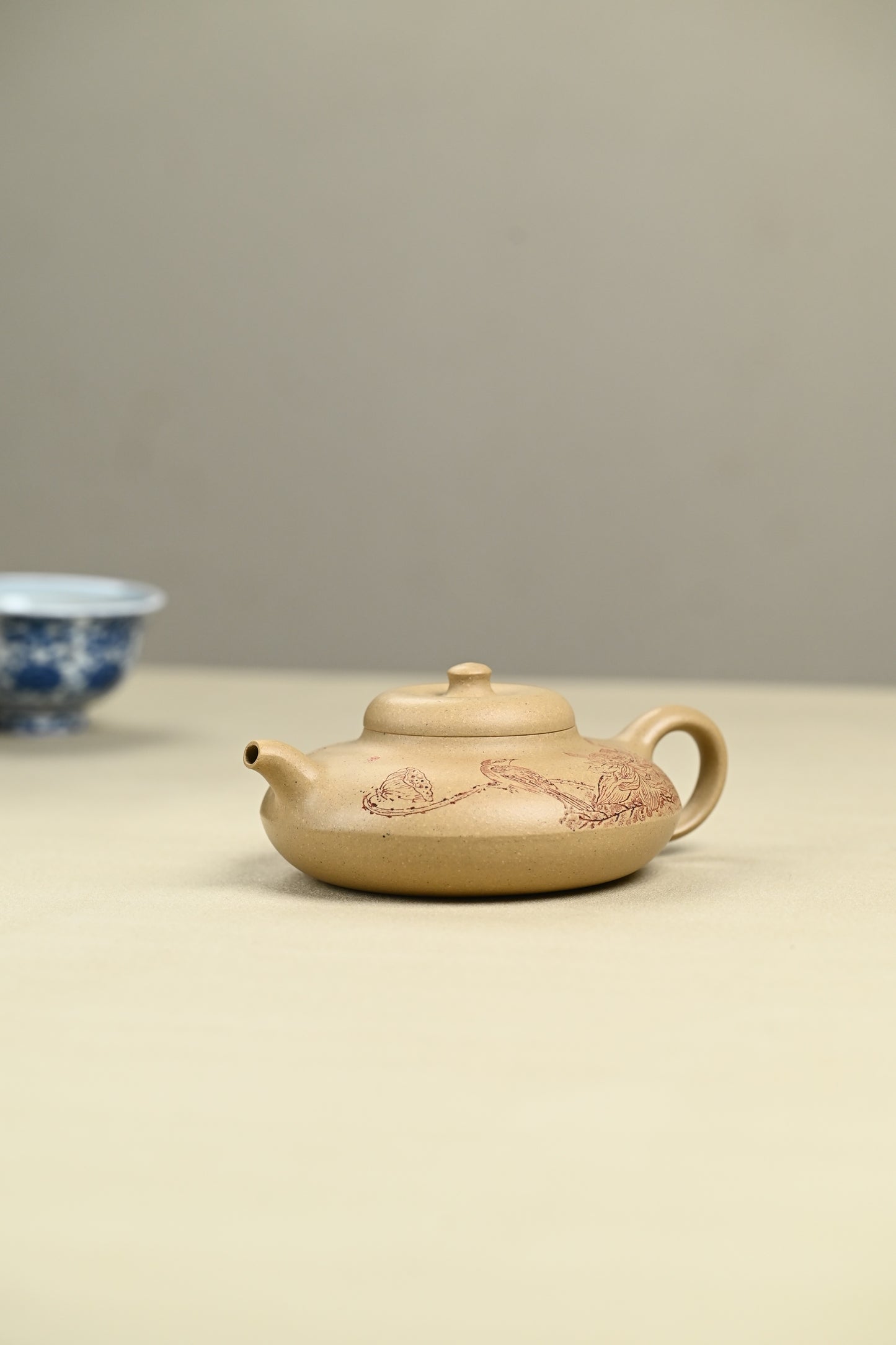 双研高 『合欢』 芝麻段·容量300cc·9孔出水·内推·王岳龄·国家级正高级工艺美术师