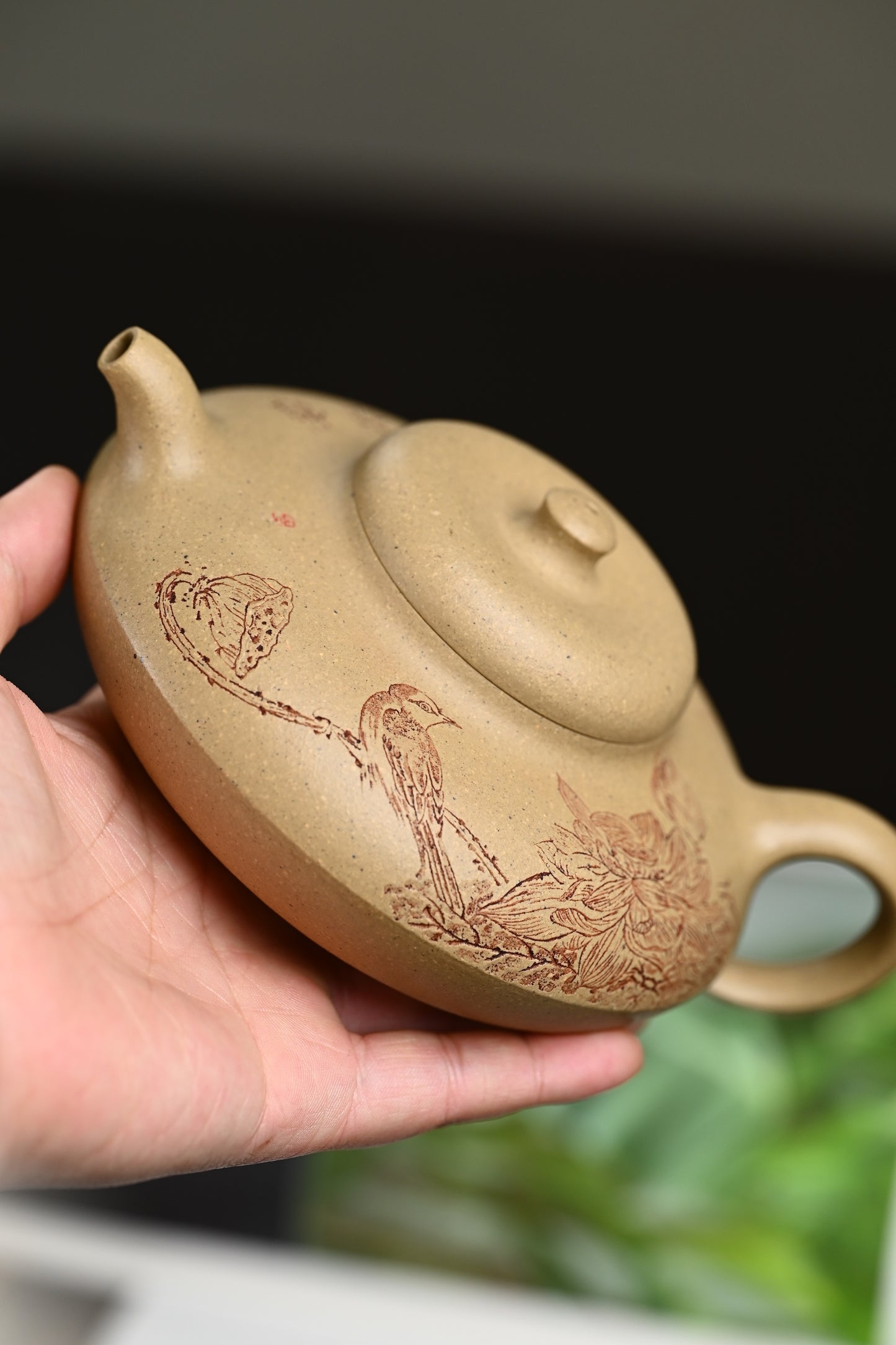 双研高 『合欢』 芝麻段·容量300cc·9孔出水·内推·王岳龄·国家级正高级工艺美术师