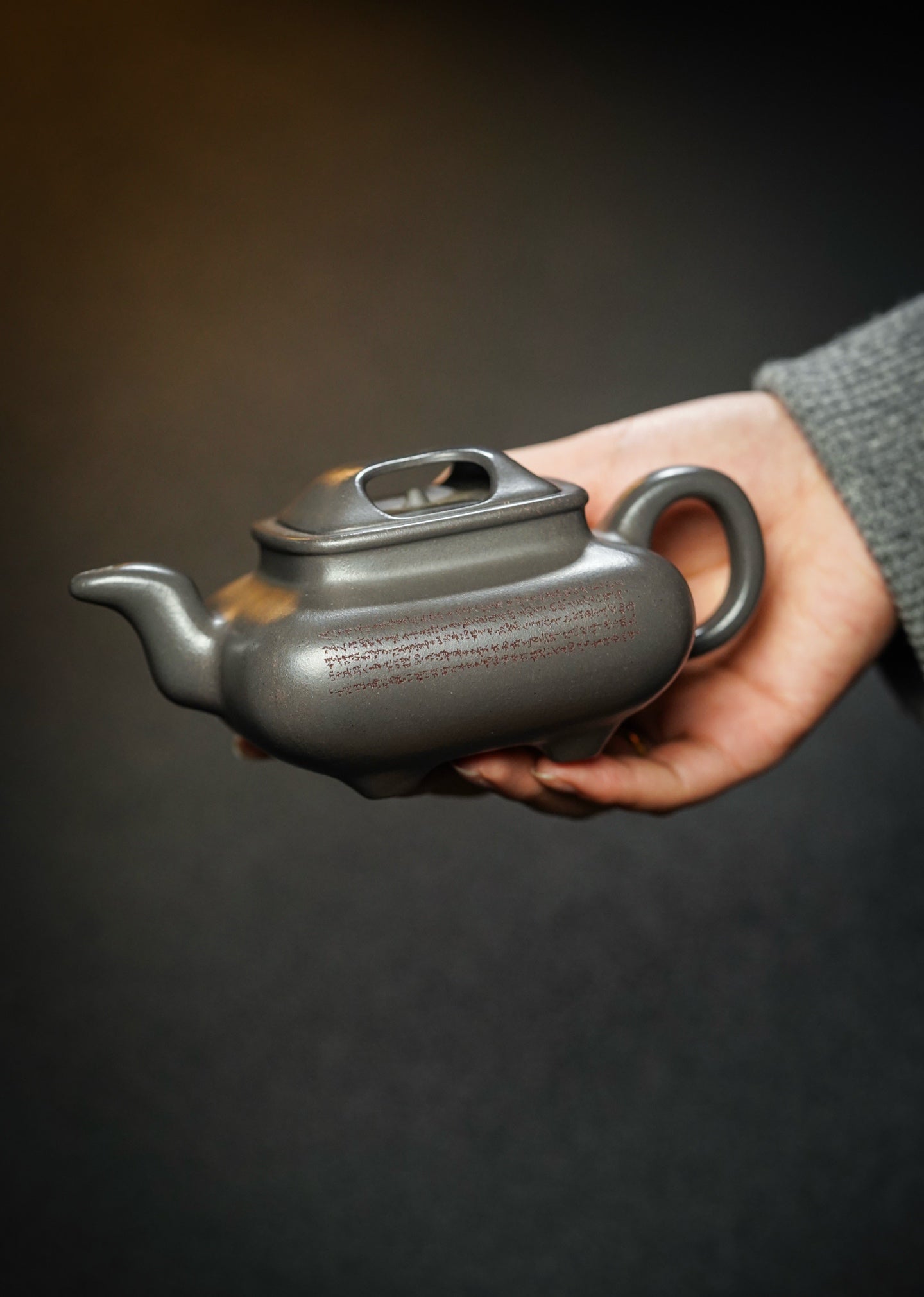 牛盖传炉·慕古款·260cc 原矿顶级青灰料 正宗润泽