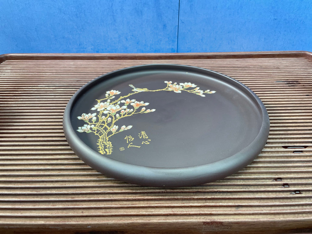 【子冶石瓢六件套（泥绘：清心怡人）】全手工泥绘，匠心凝聚，艺术传承