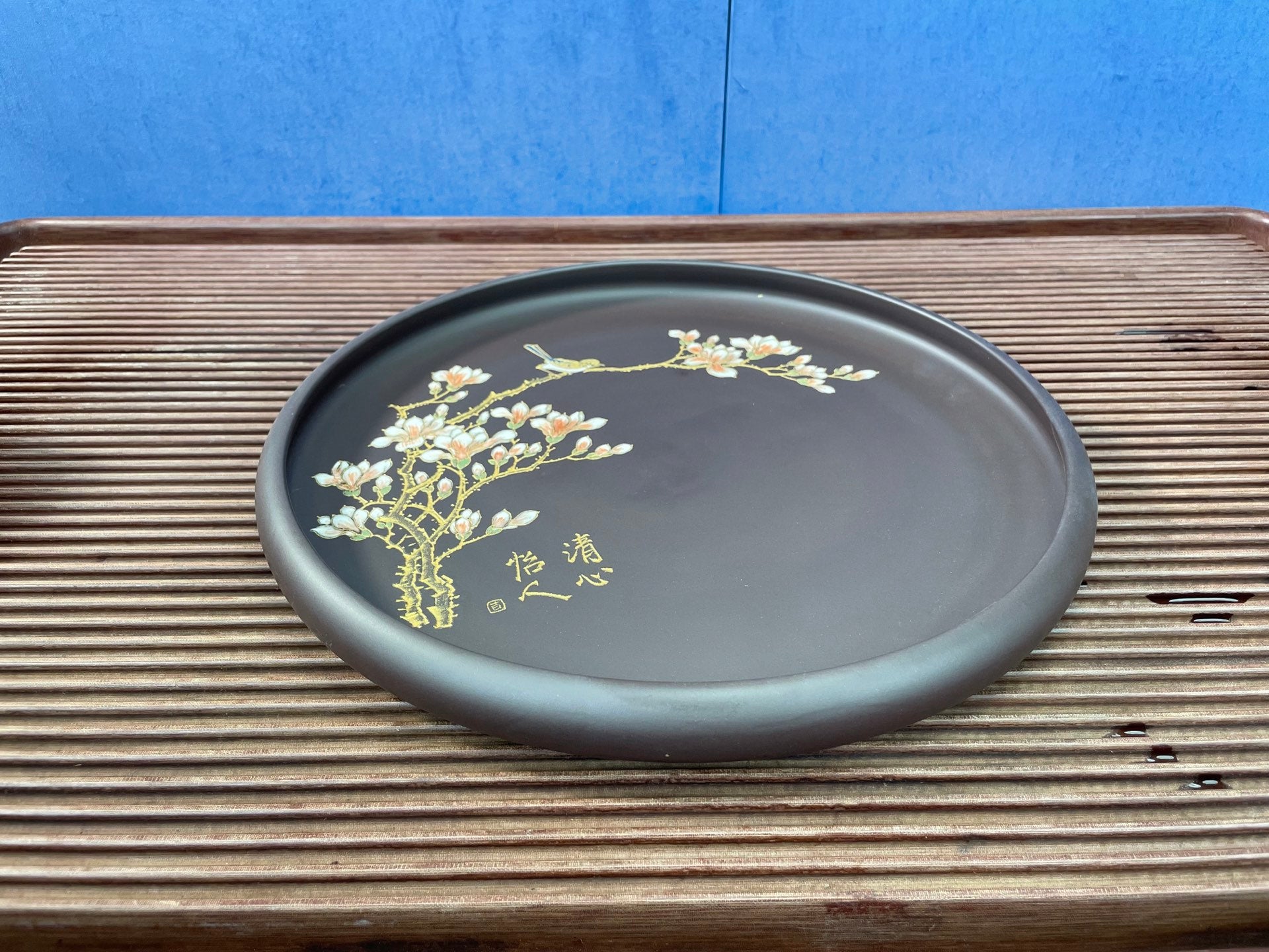 【子冶石瓢六件套（泥绘：清心怡人）】全手工泥绘，匠心凝聚，艺术传承
