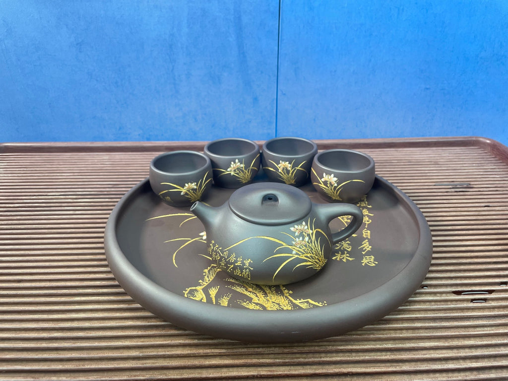 《景舟石瓢套壶：品质之选 限时特惠》全手工泥绘，匠心凝聚，艺术传承