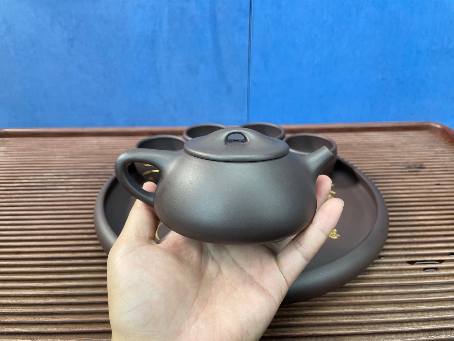 《景舟石瓢套壶：品质之选 限时特惠》全手工泥绘，匠心凝聚，艺术传承