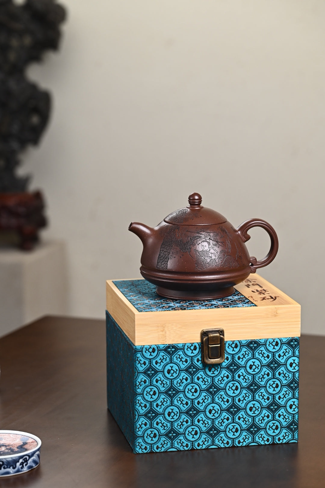 『玉笠』 一厂老紫泥·容量550cc·14孔出水·史志洪 国家级高级工艺美术师