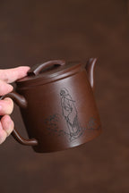 "Gaohan Tile" First Factory Old Purple Clay · Capacity 350cc · 7 Hole Water Outlet · Internal Push · Shi Zhihong National Level Senior Craft Artist - ZishaTeapotChina