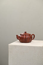 『筋纹菱花』 底槽青·容量320cc·9孔出水·史志洪 国家级高级工艺美术师 - ZishaTeapotChina