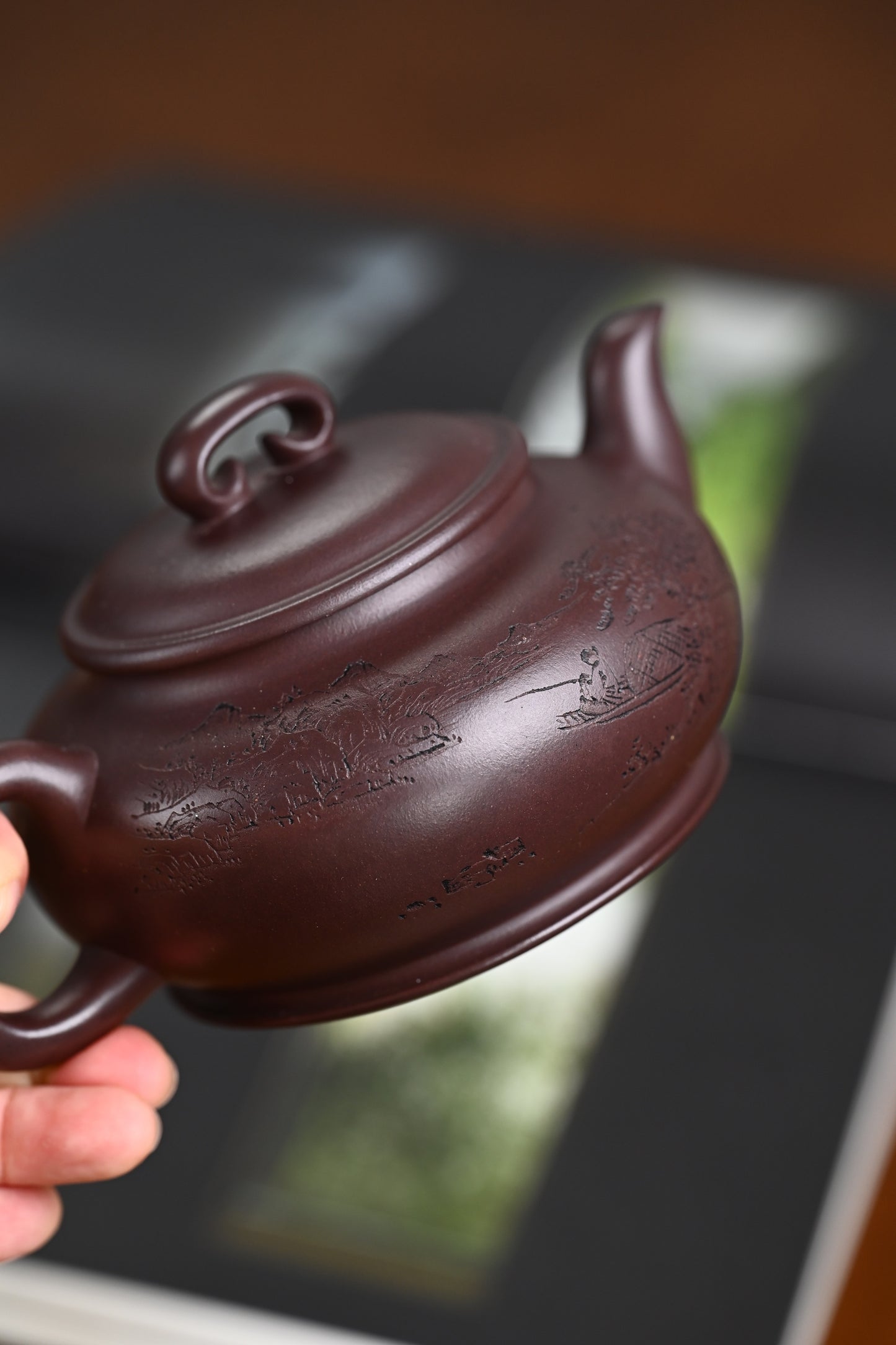 国家级高级工艺美术师 『如意』 一厂老紫泥·容量350cc·14孔出水·史志洪