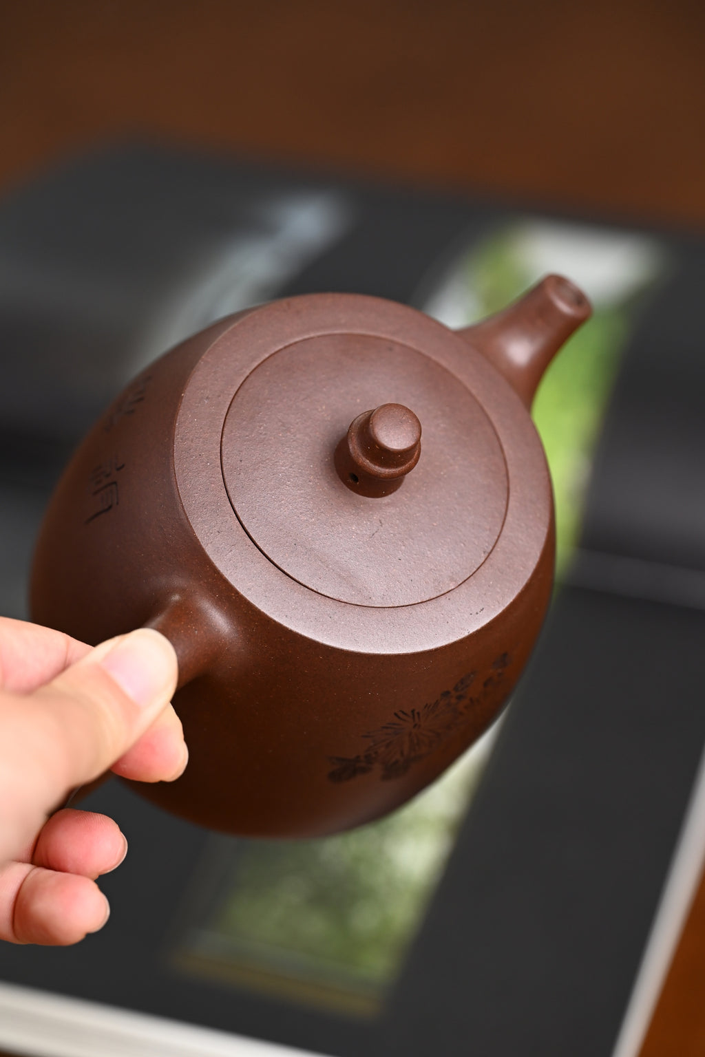 『汉铎』 一厂老紫泥·容量450cc·10孔出水·史志洪 国家级高级工艺美术师