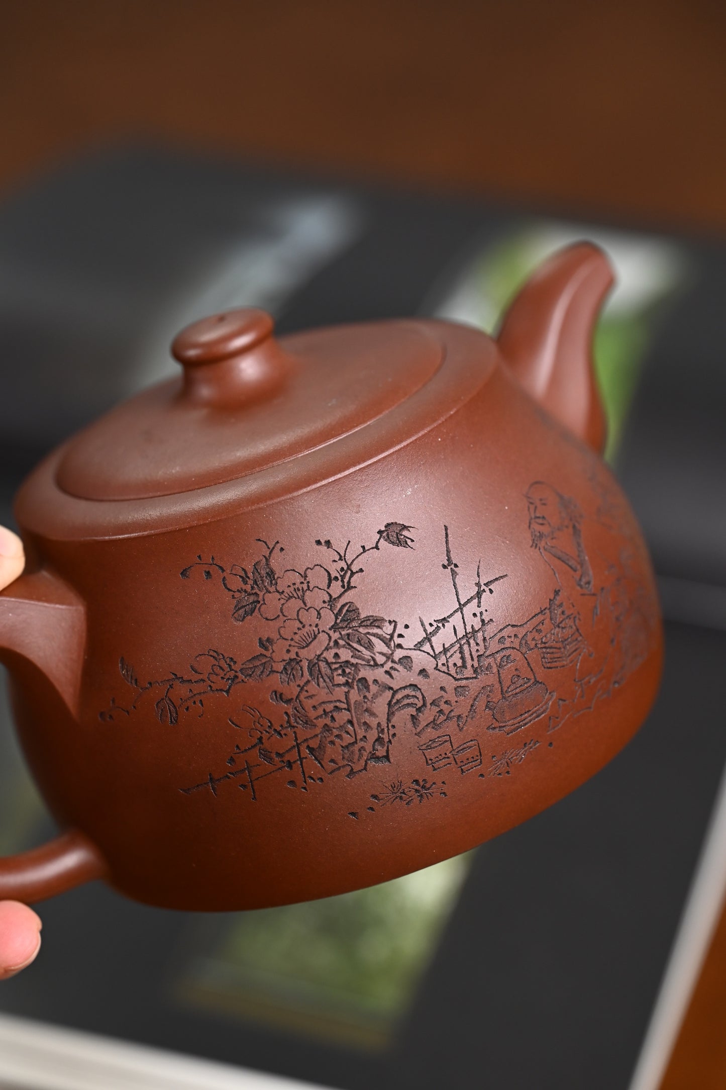 『井栏』 一厂老紫泥·容量640cc·26孔出水·史志洪 国家级高级工艺美术师