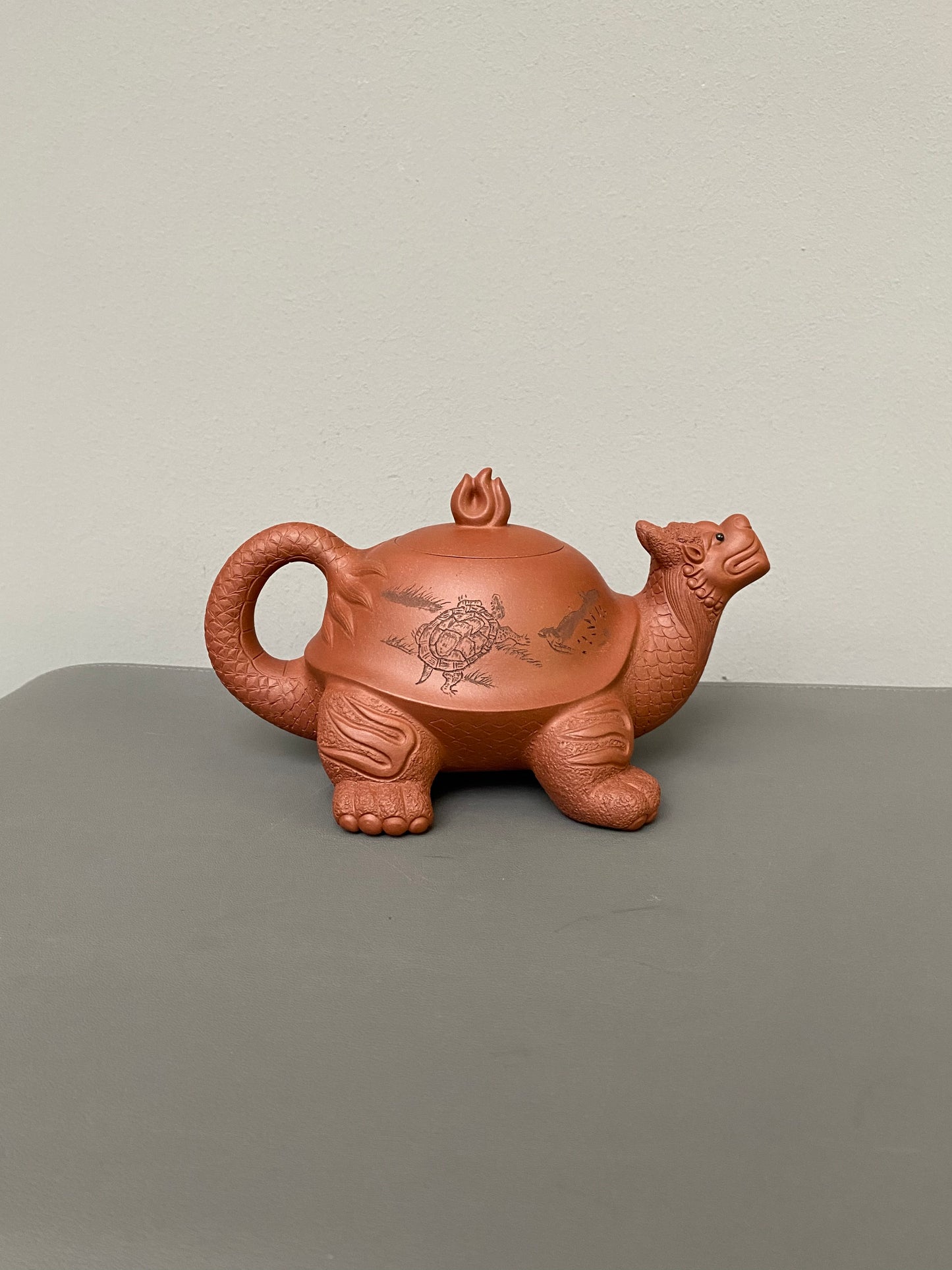 储立之大师｜中国陶瓷艺术终身成就奖获得者｜典藏重器【龙龟壶】原矿优质特级紫泥·450cc