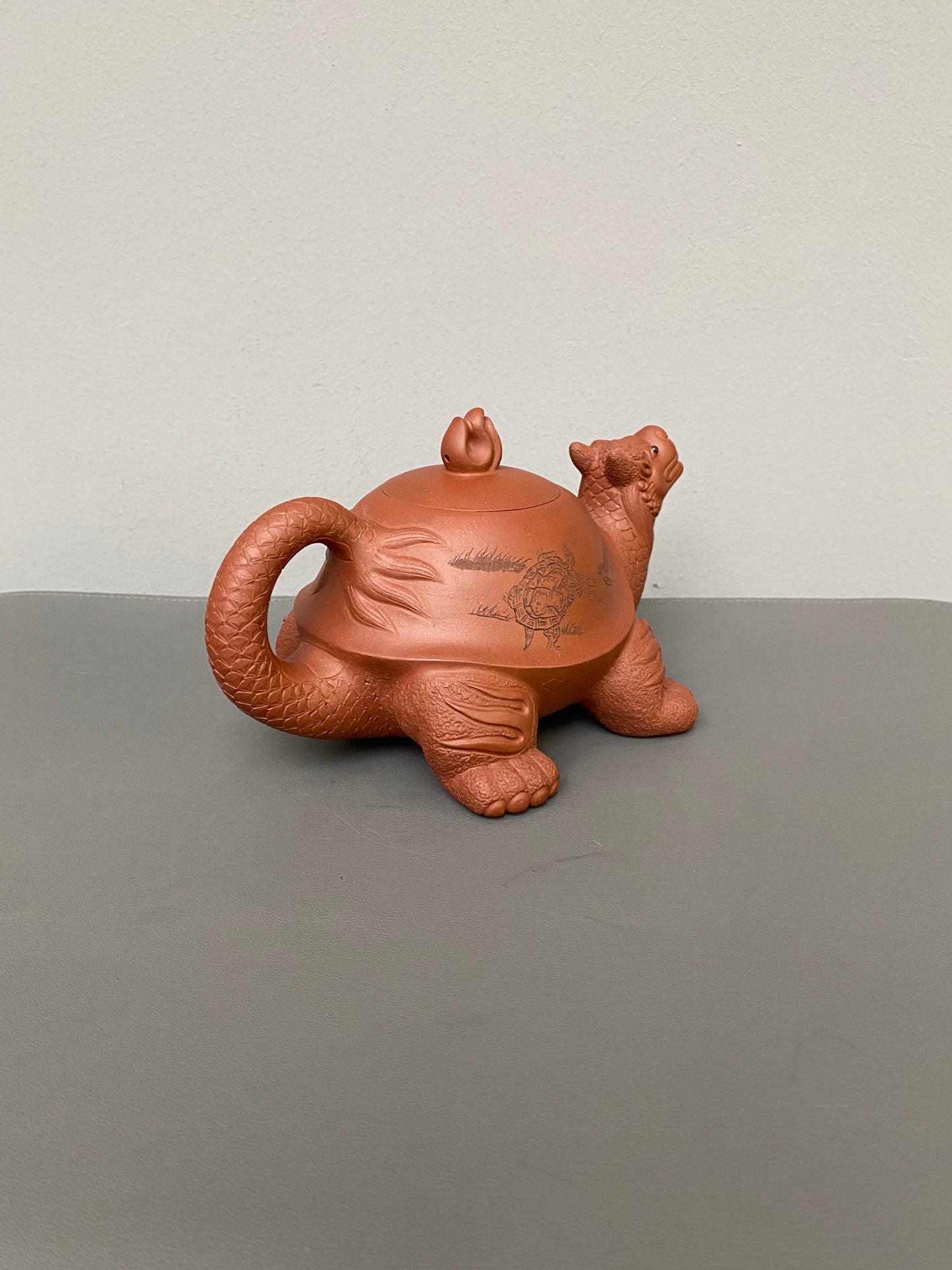 储立之大师｜中国陶瓷艺术终身成就奖获得者｜典藏重器【龙龟壶】原矿优质特级紫泥·450cc