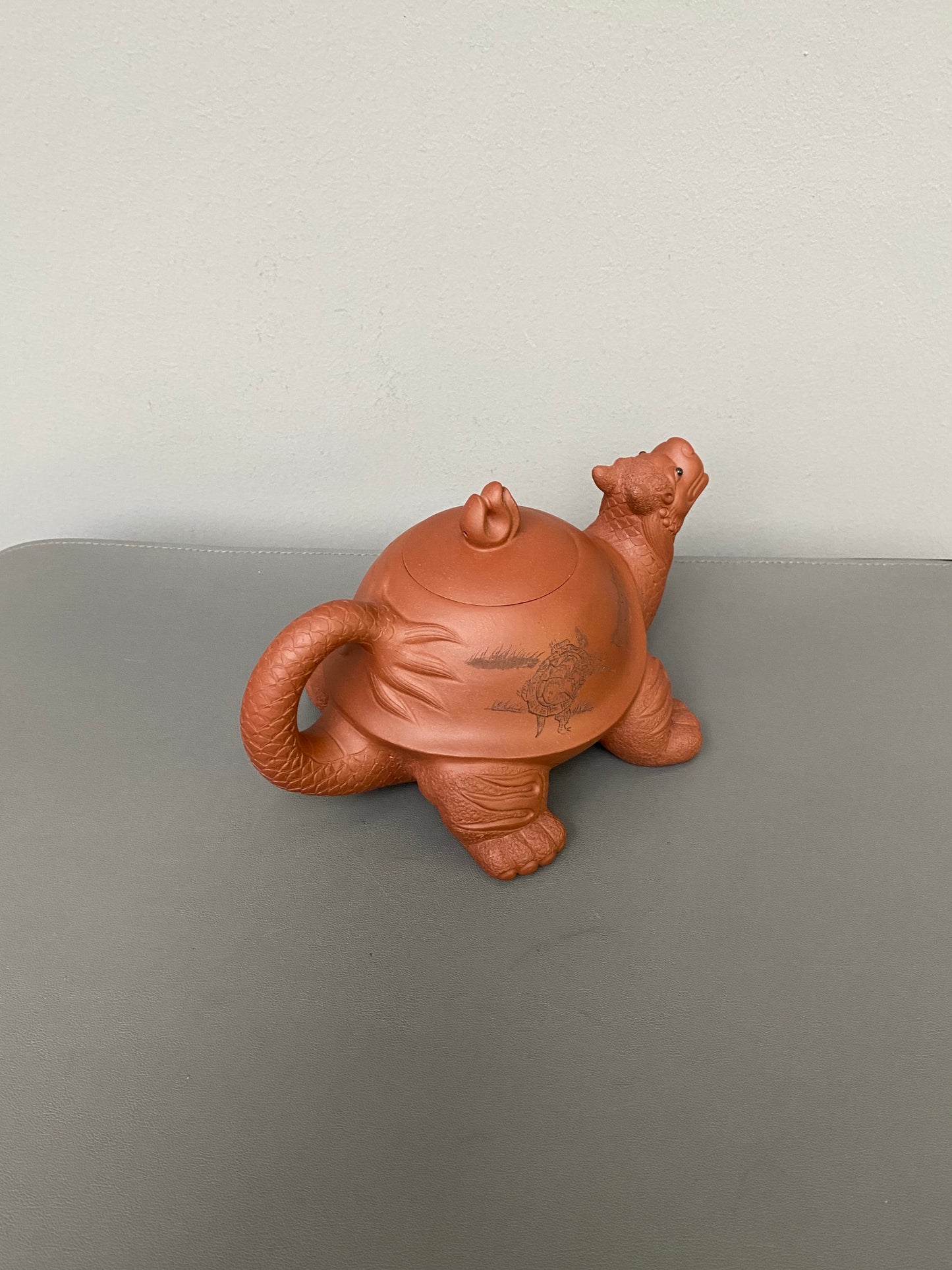 储立之大师｜中国陶瓷艺术终身成就奖获得者｜典藏重器【龙龟壶】原矿优质特级紫泥·450cc