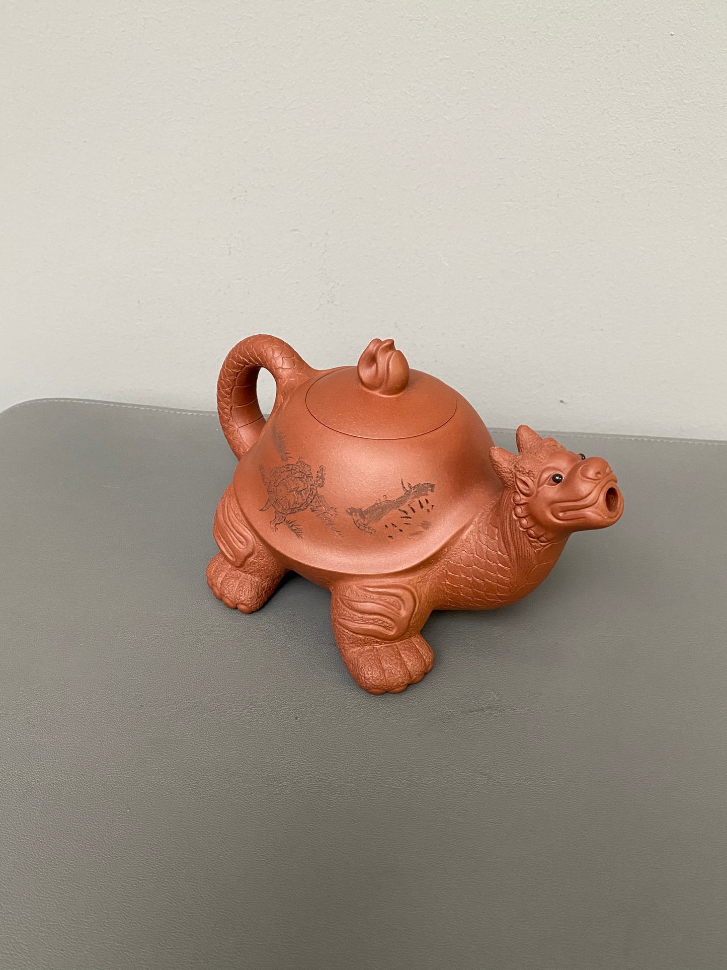 储立之大师｜中国陶瓷艺术终身成就奖获得者｜典藏重器【龙龟壶】原矿优质特级紫泥·450cc