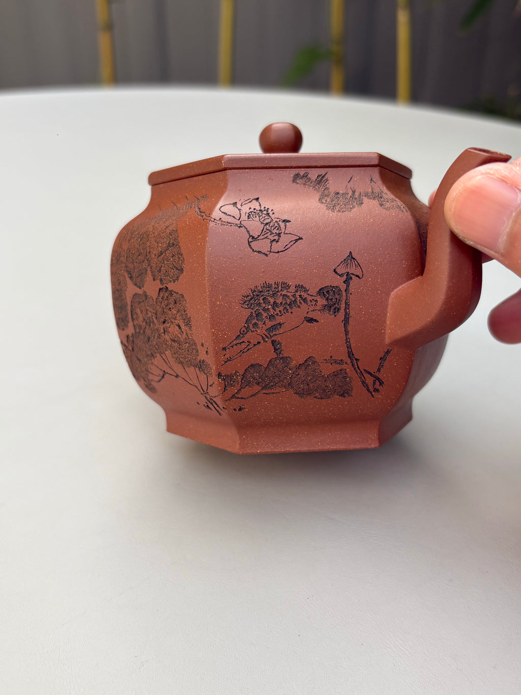 宏林山水·礼藏天下｜陈宏林大师传世巅峰臻品【六方荷韵壶】原矿极品老段泥·280cc