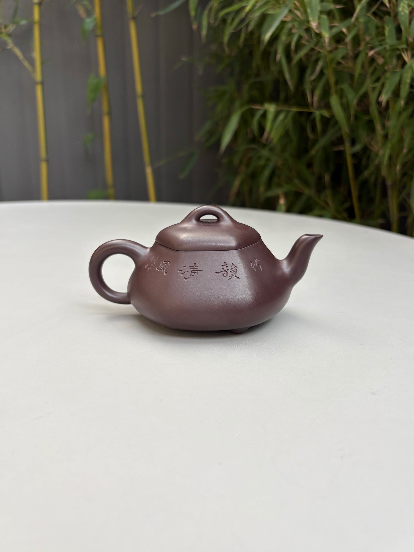 著名方器巨匠·耿浩制《汉棠石瓢壶》藏值无量 原矿极品老紫泥·190cc