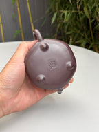 著名方器巨匠·耿浩制《汉棠石瓢壶》藏值无量 原矿极品老紫泥·190cc - ZishaTeapotChina