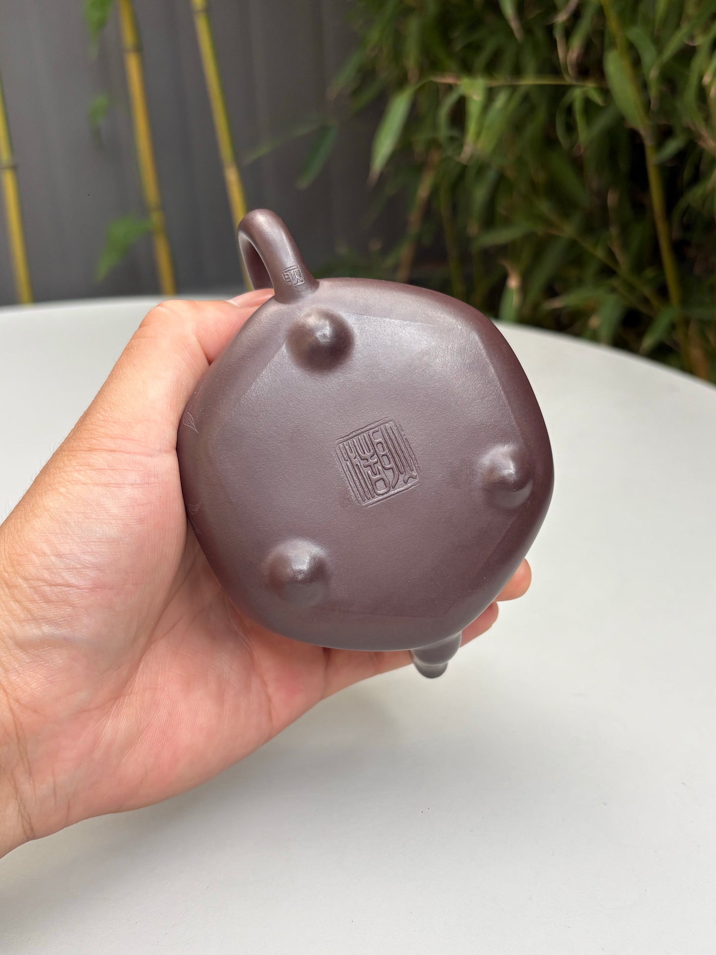 著名方器巨匠·耿浩制《汉棠石瓢壶》藏值无量 原矿极品老紫泥·190cc