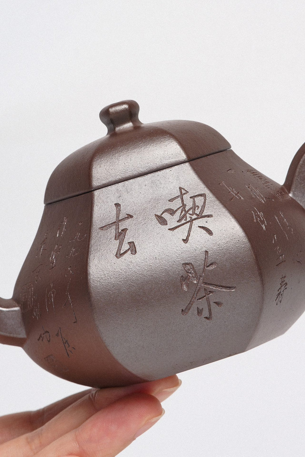 周建春大师扛鼎之作《六方孟臣梨形壶》原矿优质金龙血砂·200cc 正高级工艺美术师·周建春·制