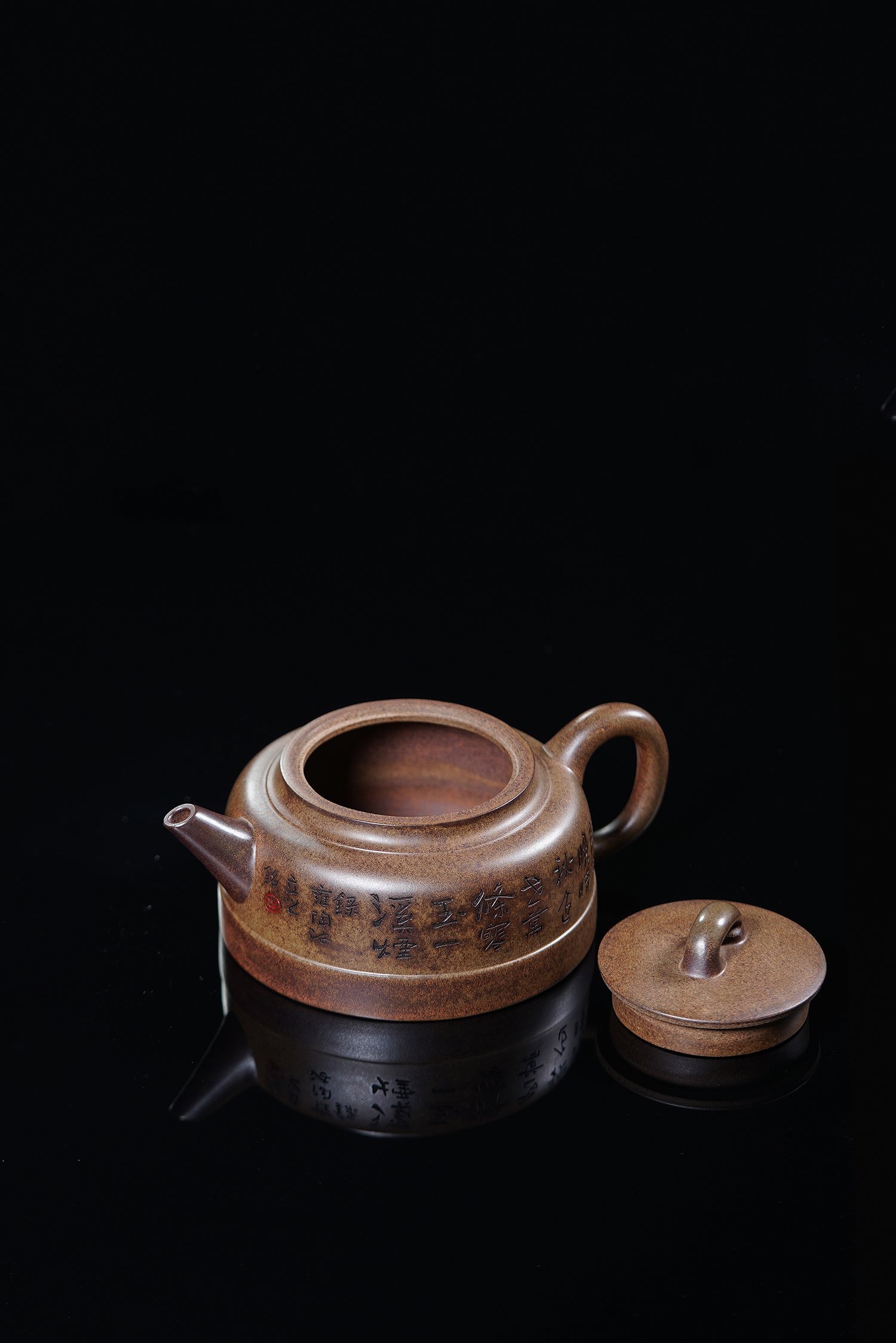 储立之大师｜中国陶瓷艺术终身成就奖获得者｜典藏重器【禅钟壶】原矿优质古玉金砂·550cc