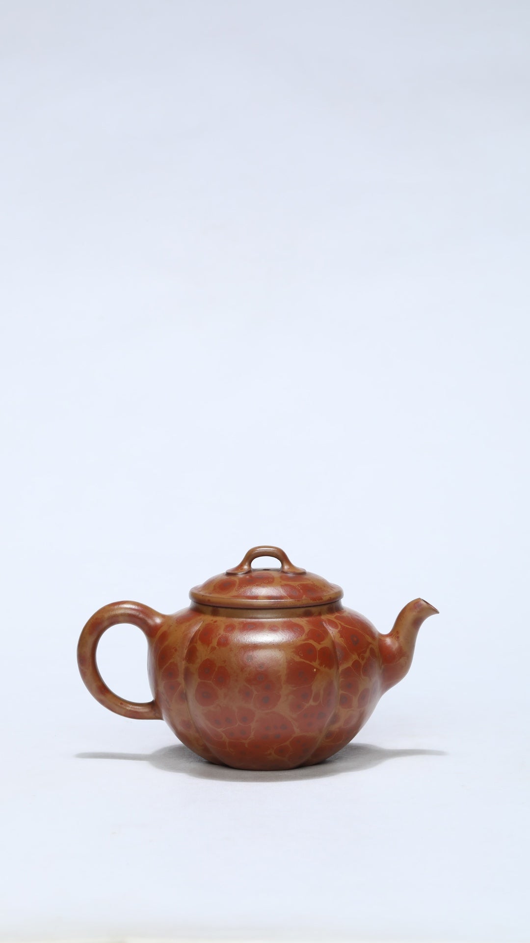 火山玉影绞泥创始人·张娟巅峰臻品《如意海棠壶》火山玉影绞泥·珍稀原矿糅合·320cc