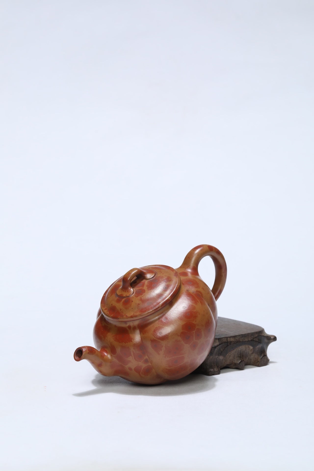 火山玉影绞泥创始人·张娟巅峰臻品《如意海棠壶》火山玉影绞泥·珍稀原矿糅合·320cc