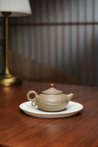 范泽锋大师高徒·省大师邱爽紫砂潜力重器【年年有余壶】原矿优质蟹壳青段·220cc