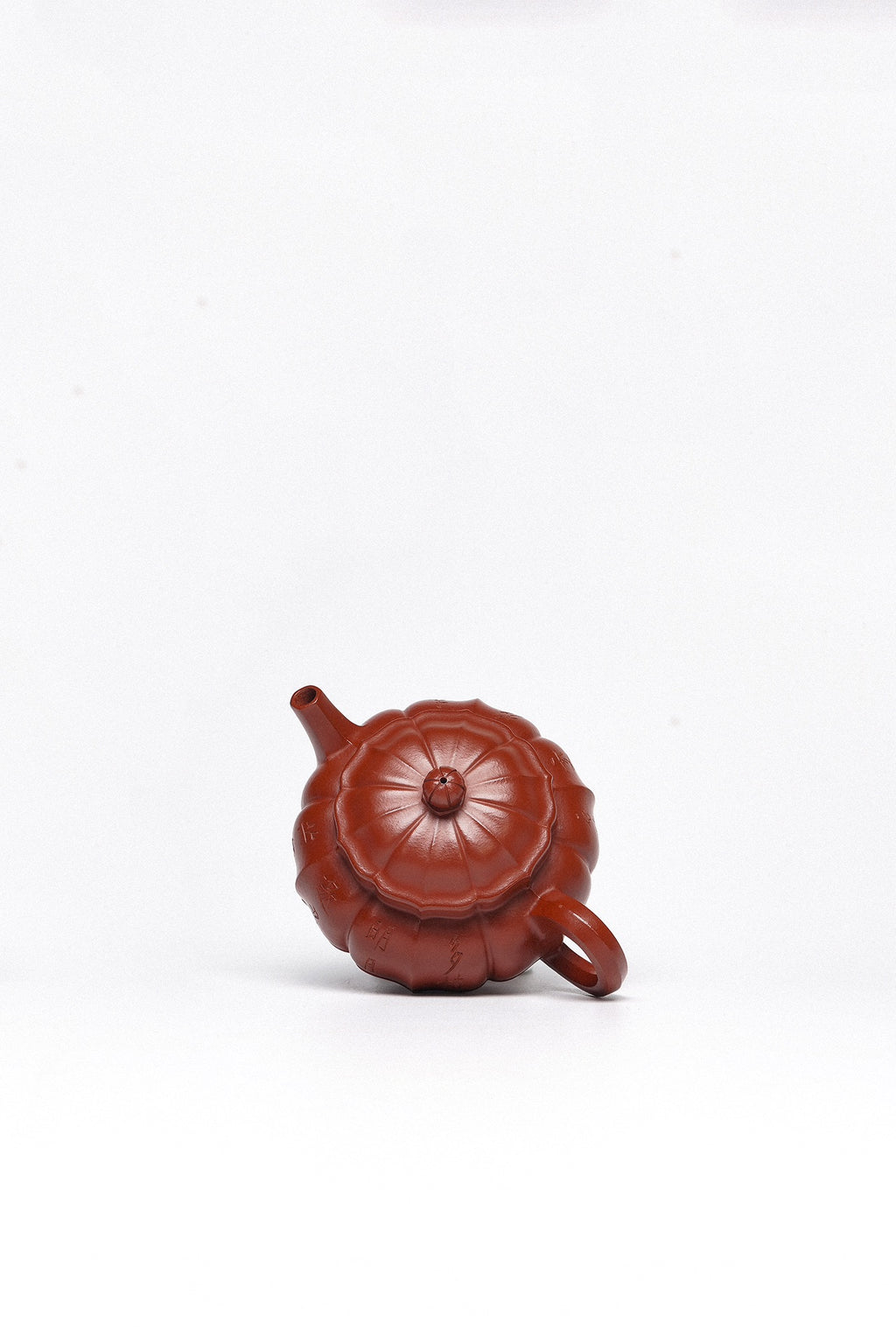 周建春大师扛鼎之作《筋纹莲花壶》原矿优质朱泥·180cc 正高级工艺美术师·周建春·制
