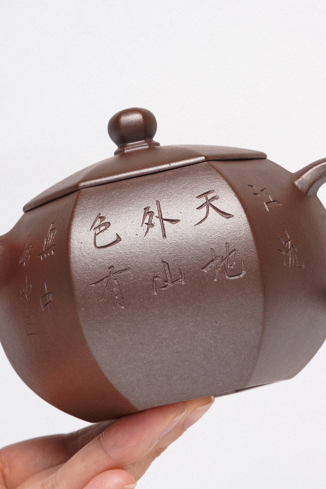 周建春大师扛鼎之作《六方西施壶》原矿优质金龙血砂·300cc 正高级工艺美术师·周建春·制