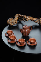 储立之大师｜中国陶瓷艺术终身成就奖获得者｜典藏重器【菊瓣居士套组】原矿优质紫泥·420cc