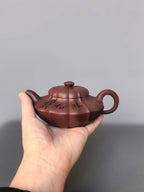 中国陶瓷艺术终身成就奖获得者｜典藏重器【筋纹合欢壶】原矿优质紫泥·300cc