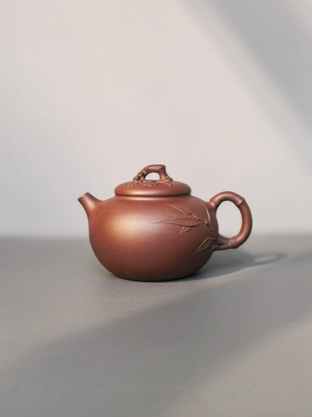 储立之大师｜中国陶瓷艺术终身成就奖获得者｜典藏重器【梅竹双清壶】原矿优质老紫泥·340cc