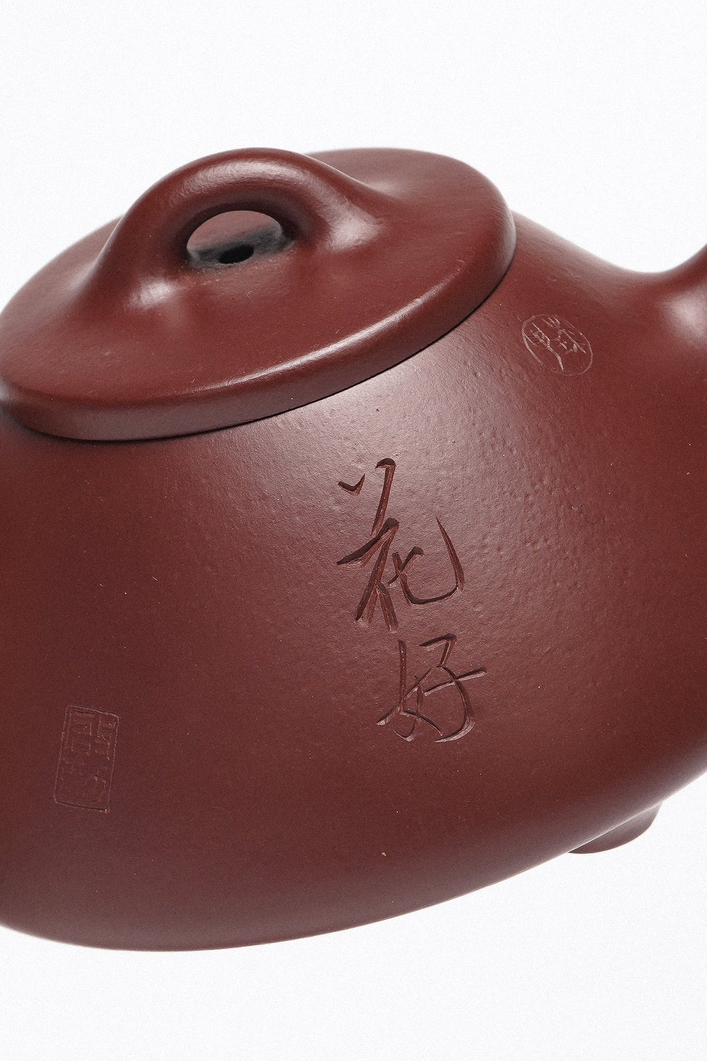 周建春大师扛鼎之作《子冶石瓢壶》原矿优质紫朱泥·120cc 正高级工艺美术师·周建春·制