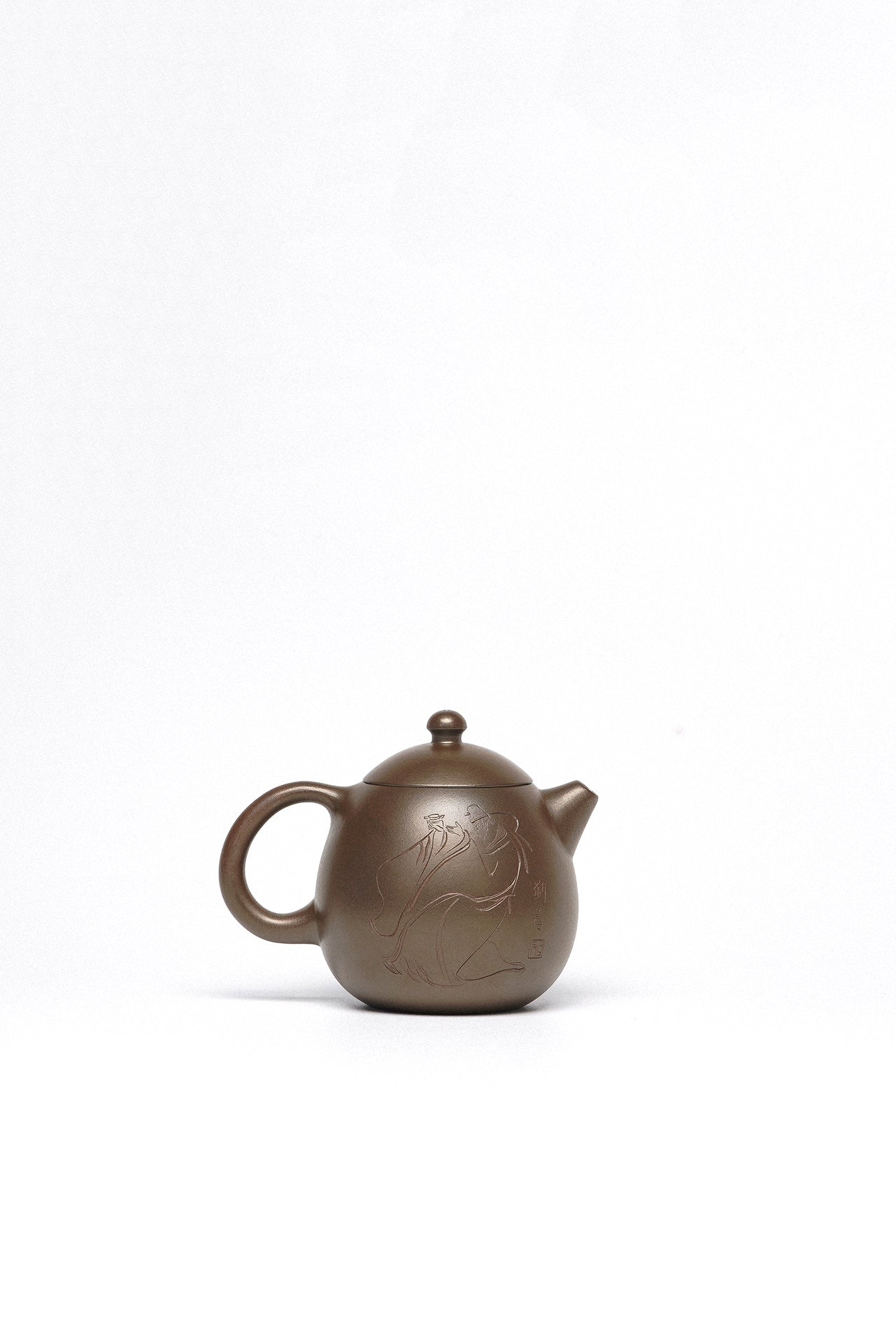 周建春大拍13万扛鼎之作《龙蛋壶》原矿优质金龙血砂柴烧·180cc 正高级工艺美术师·周建春·制