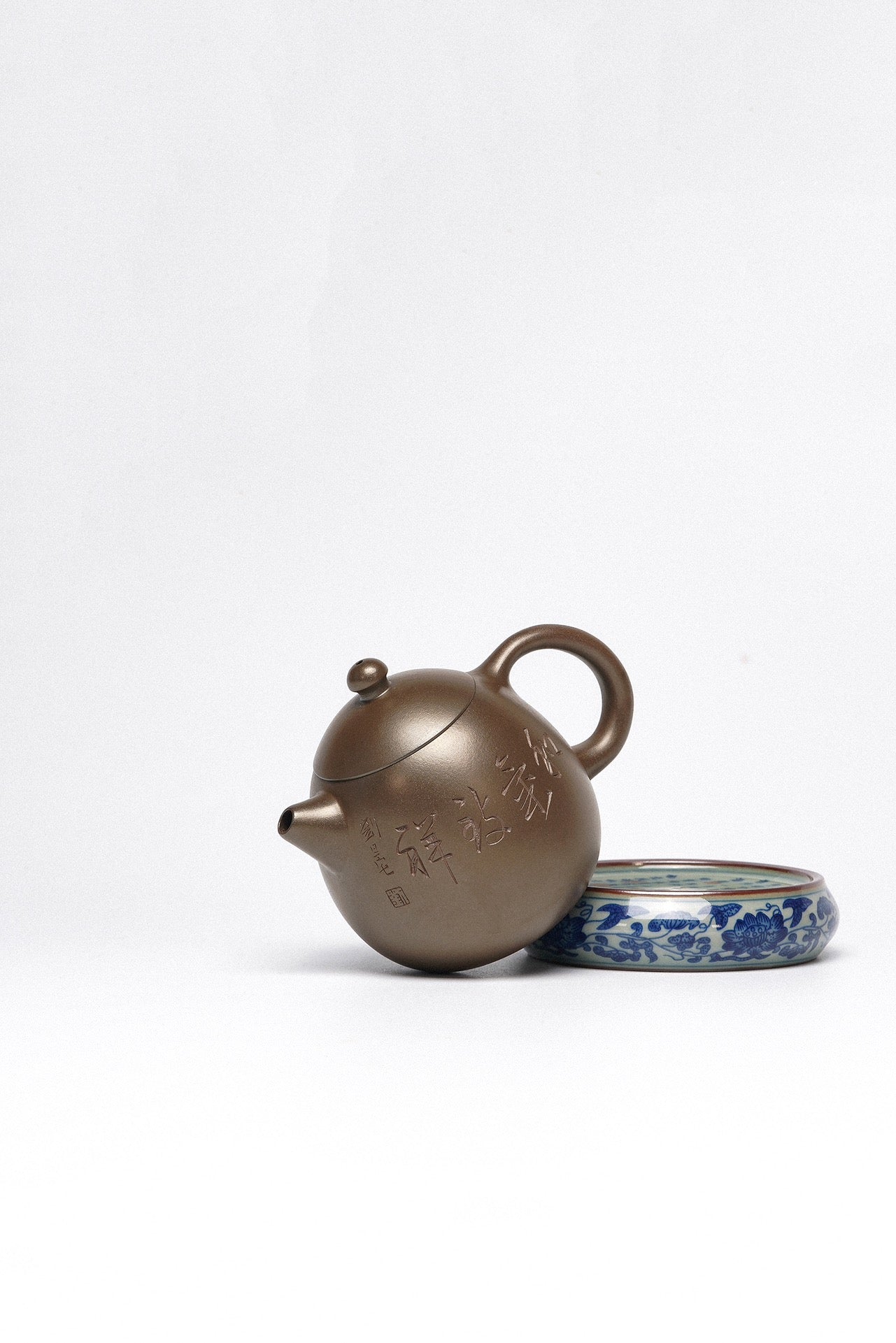 周建春大拍13万扛鼎之作《龙蛋壶》原矿优质金龙血砂柴烧·180cc 正高级工艺美术师·周建春·制