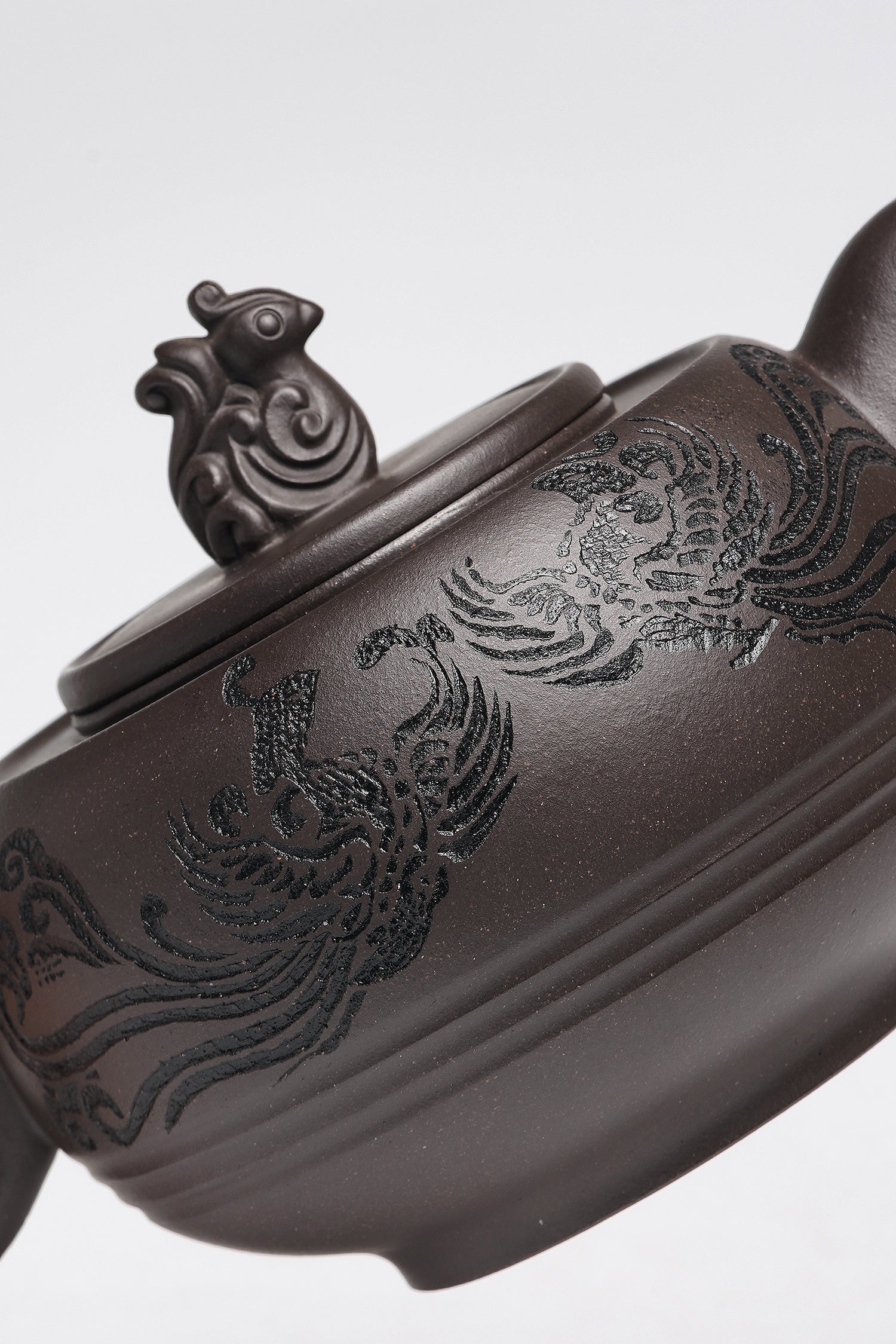 储立之大师 中国陶瓷艺术终身成就奖获得者｜典藏重器【凤凰壶】原矿优质黑泥·580cc