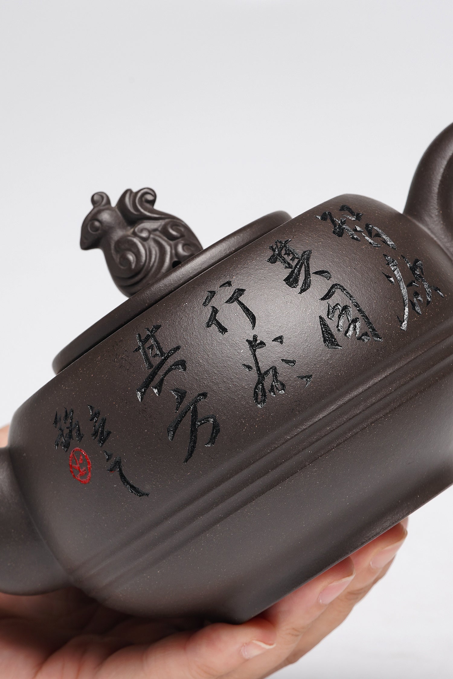 储立之大师 中国陶瓷艺术终身成就奖获得者｜典藏重器【凤凰壶】原矿优质黑泥·580cc