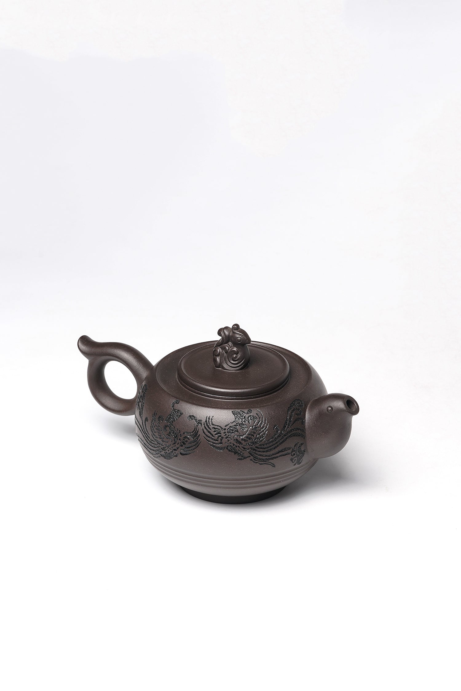 储立之大师 中国陶瓷艺术终身成就奖获得者｜典藏重器【凤凰壶】原矿优质黑泥·580cc