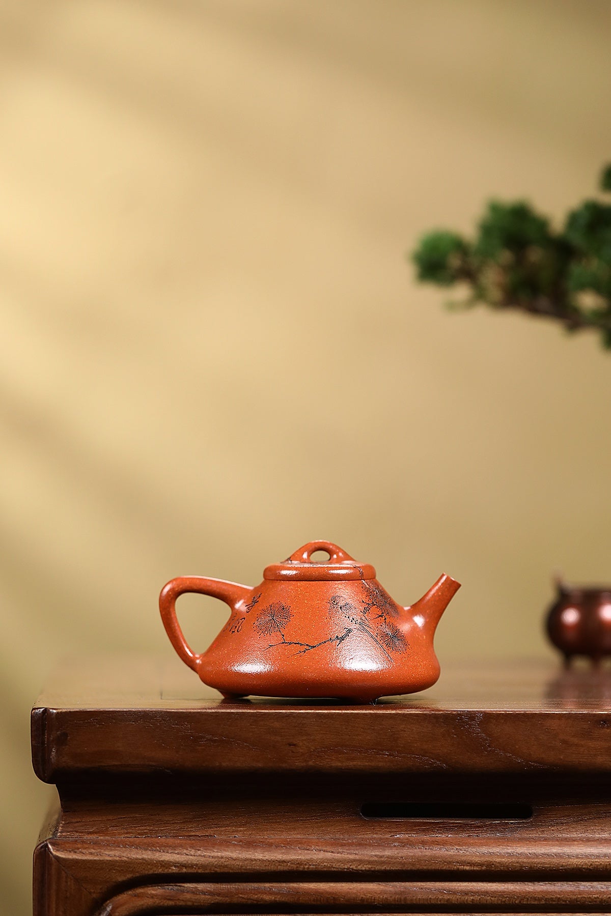 江建翔大师嫡传·杜益君全手工巅峰之作《子冶石瓢》原矿极品金降坡·小容量180cc