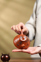 江建翔大师嫡传·杜益君全手工巅峰之作《子冶石瓢》原矿极品金降坡·小容量180cc
