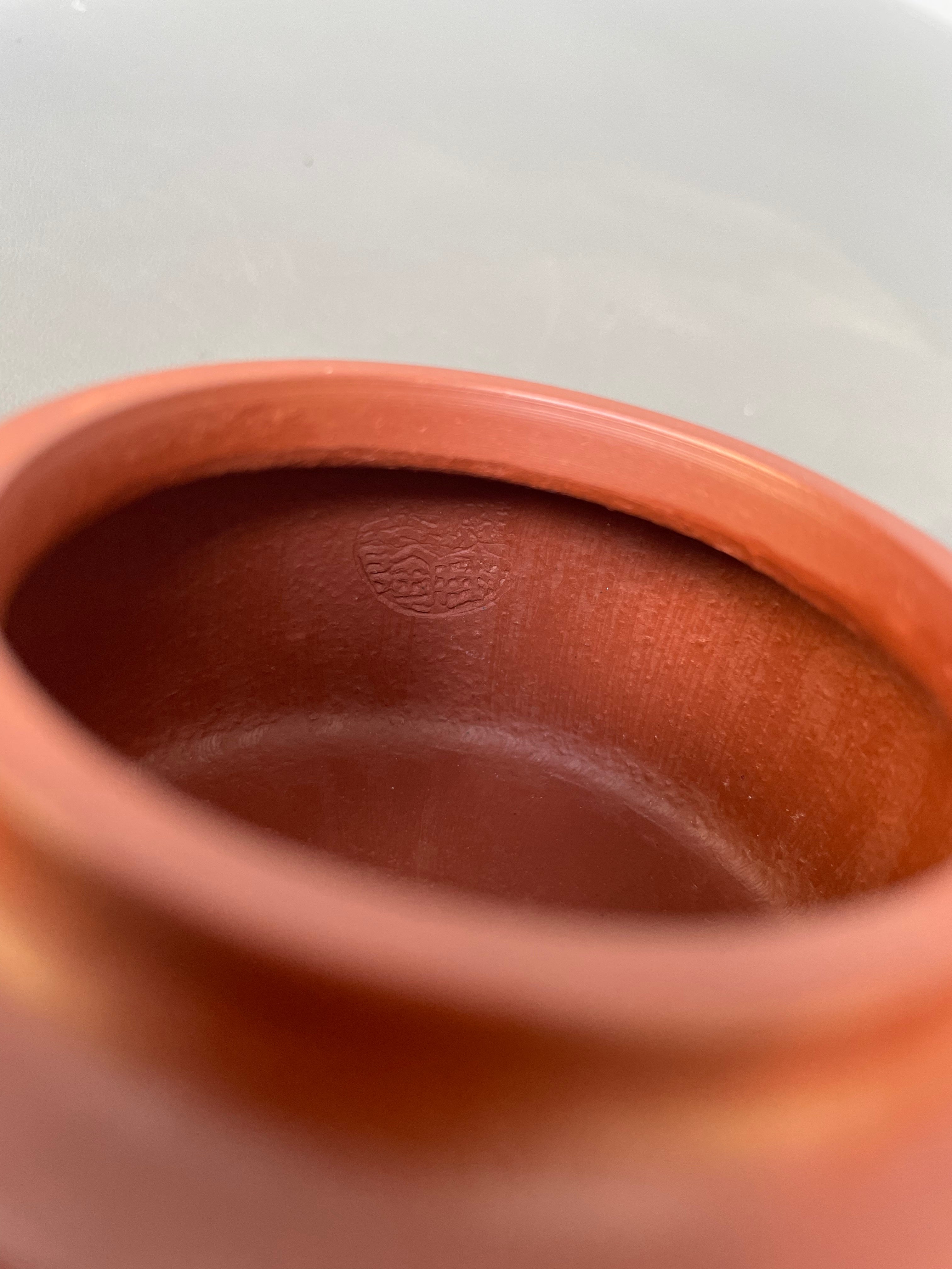 范泽锋大师高徒·省大师邱爽紫砂潜力重器【德钟壶】原矿优质粗砂朱泥·110cc