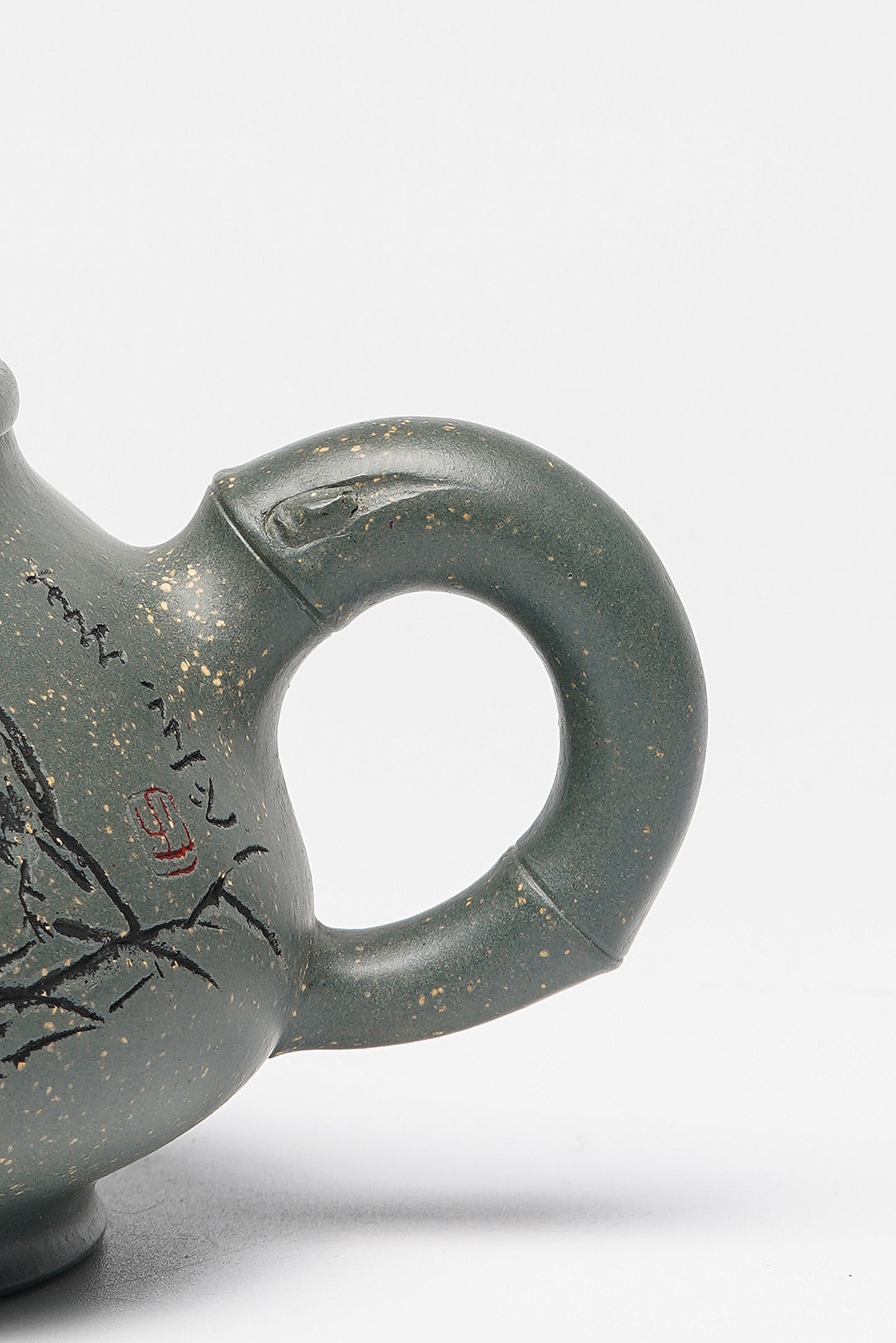 国大师·顾绍培➕省大师·储立之联袂合作限量款【平安壶】原矿极品雪花绿泥· 240cc