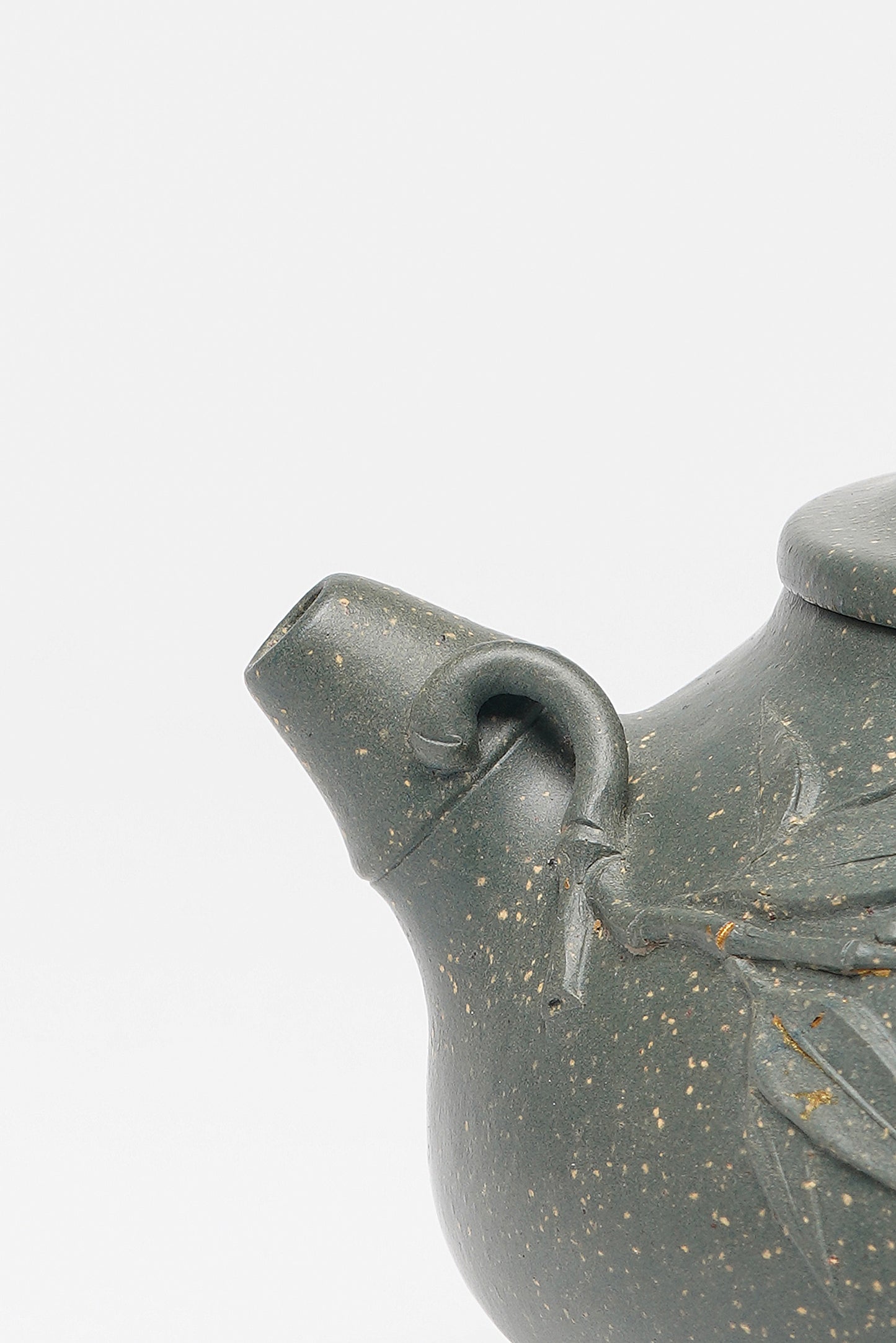 国大师·顾绍培➕省大师·储立之联袂合作限量款【平安壶】原矿极品雪花绿泥· 240cc