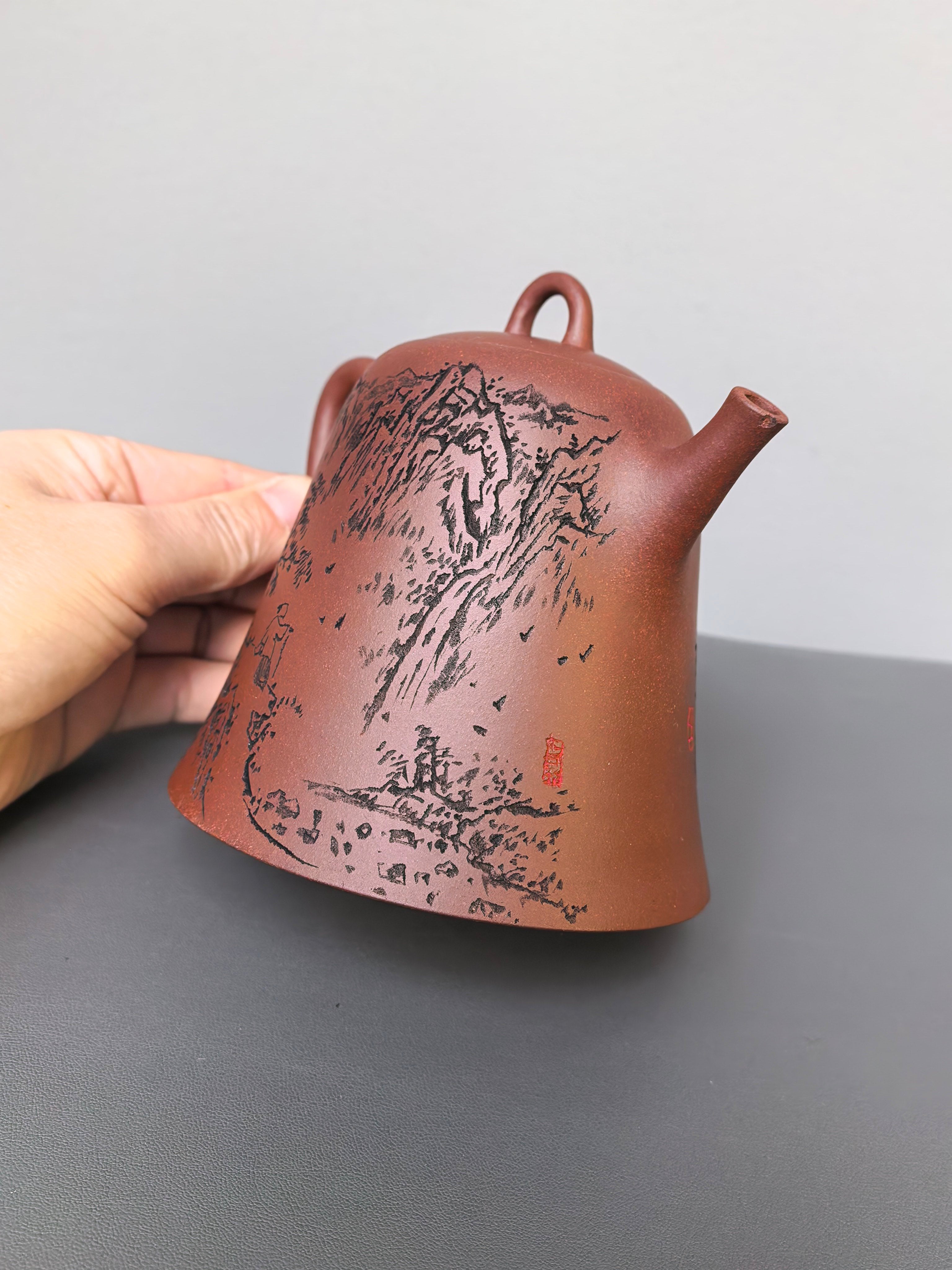 储立之大师｜中国陶瓷艺术终身成就奖获得者｜典藏重器【圆钟壶】原矿优质底槽清·500cc