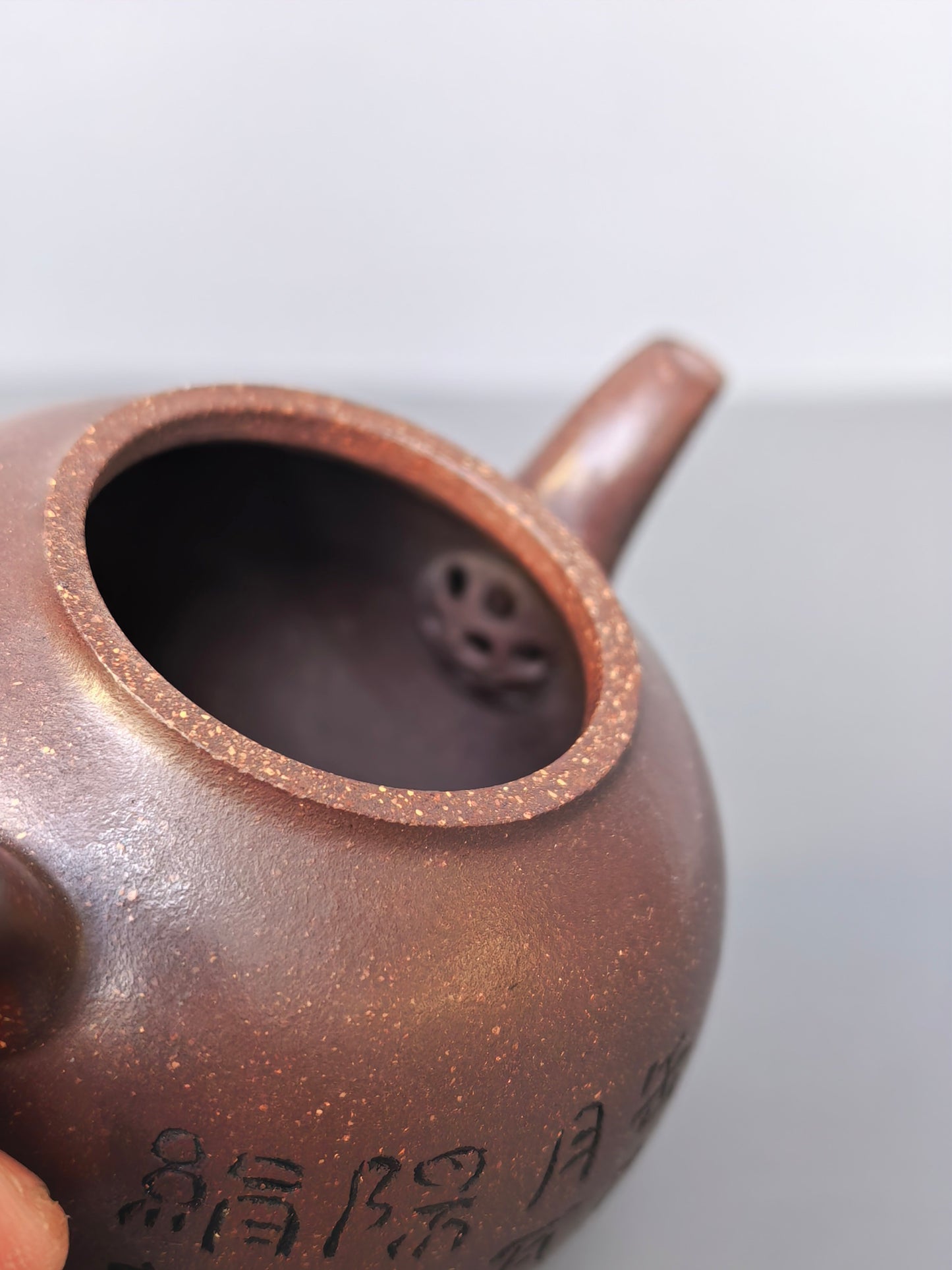 储立之大师｜中国陶瓷艺术终身成就奖获得者｜典藏重器【菱花橄榄壶】原矿优质紫玉金砂·300cc