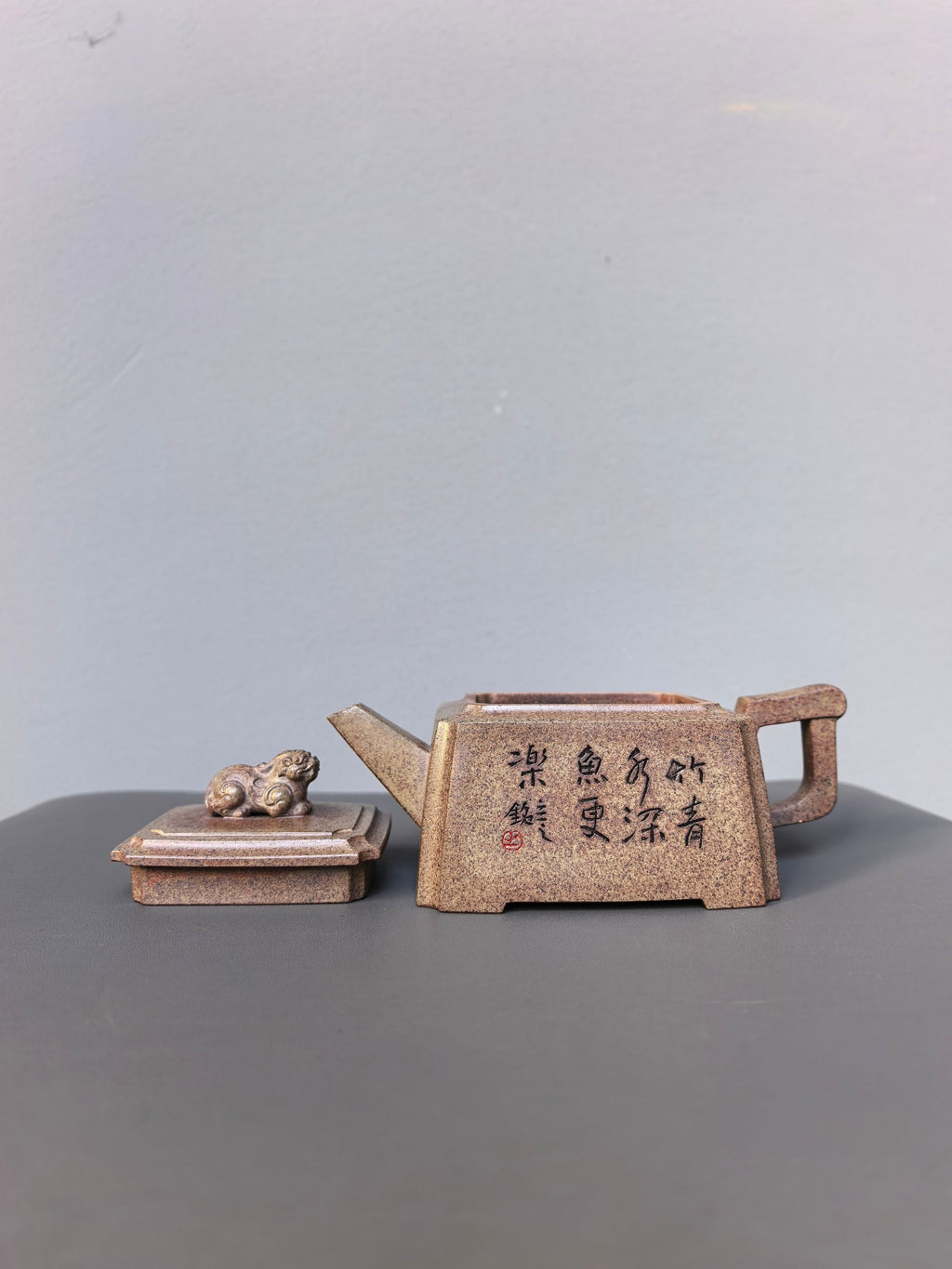 储立之大师｜中国陶瓷艺术终身成就奖获得者｜典藏重器【玉如意壶】原矿优质·蟹壳青·500cc