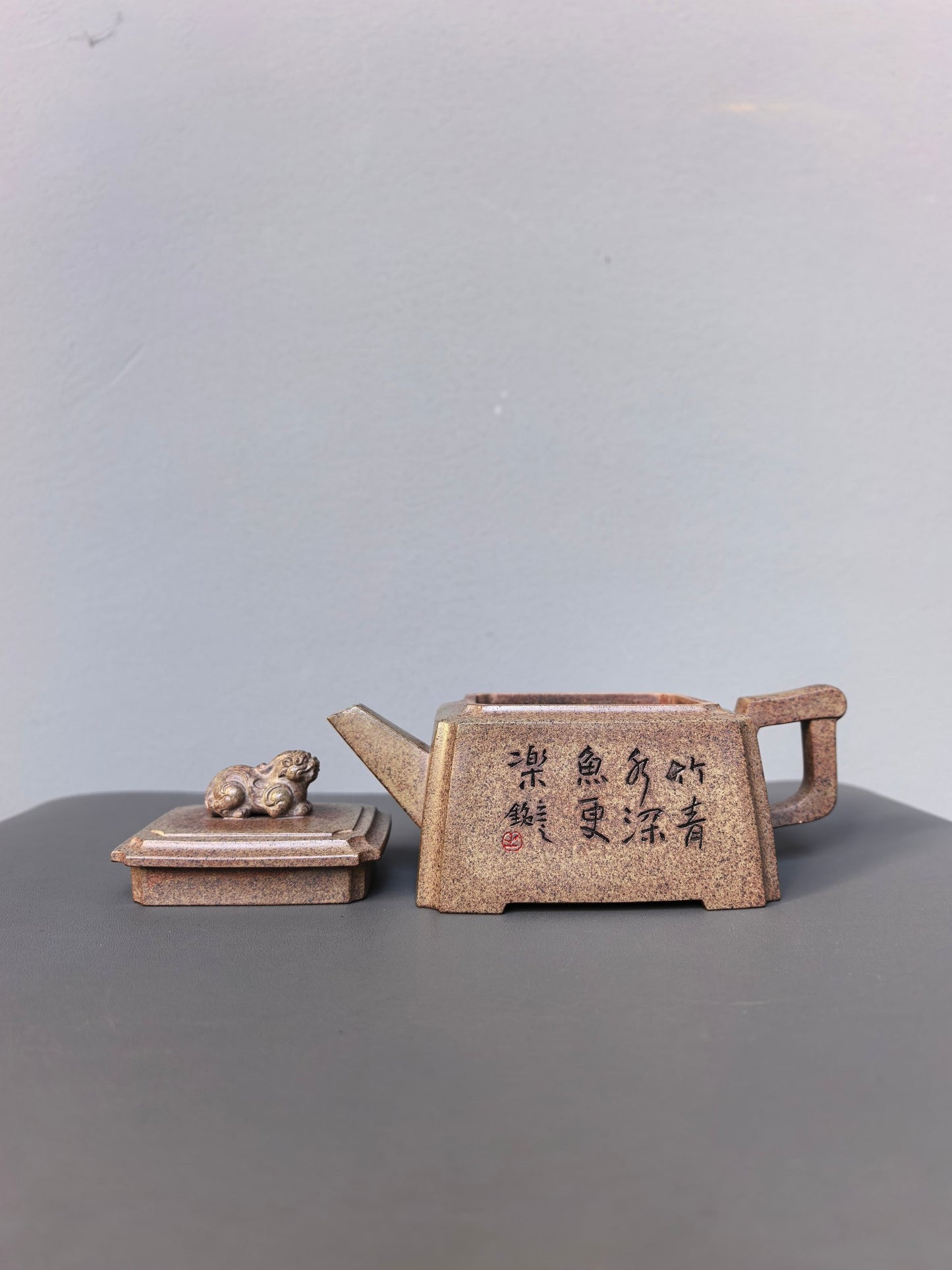 储立之大师｜中国陶瓷艺术终身成就奖获得者｜典藏重器【玉如意壶】原矿优质·蟹壳青·500cc
